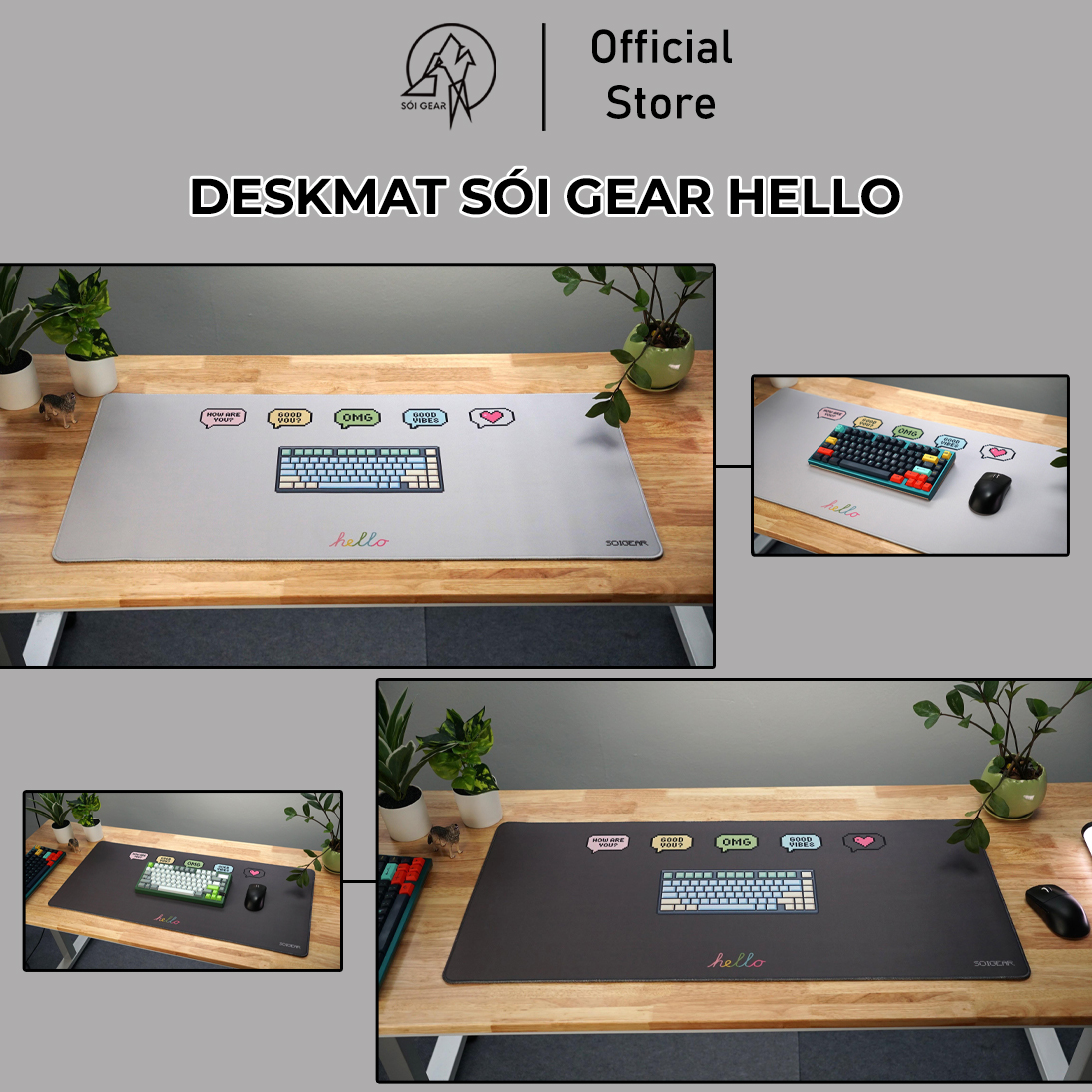 [Pre-Order] Deskmat Sói Gear Hello