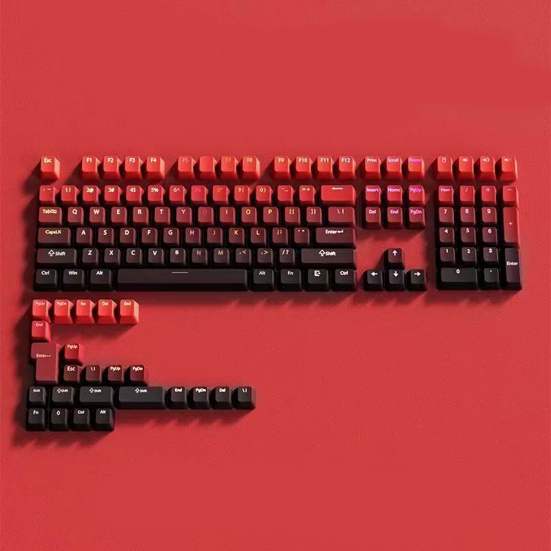 Keycap OEM Gradient Xuyên led PBT- Đỏ