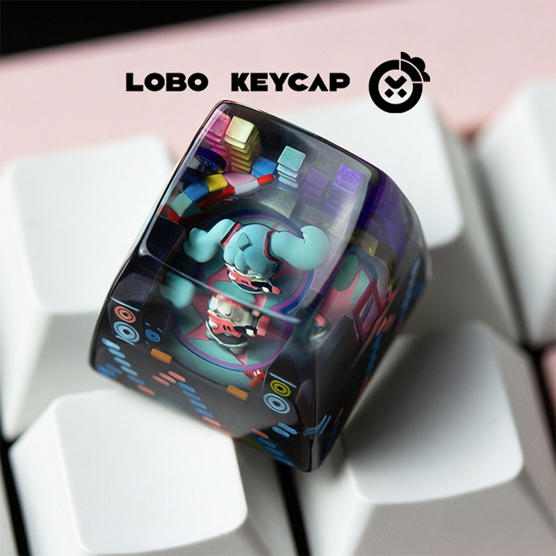 Keycap Artisan Lobo Hatsune Miku Cyber Twin