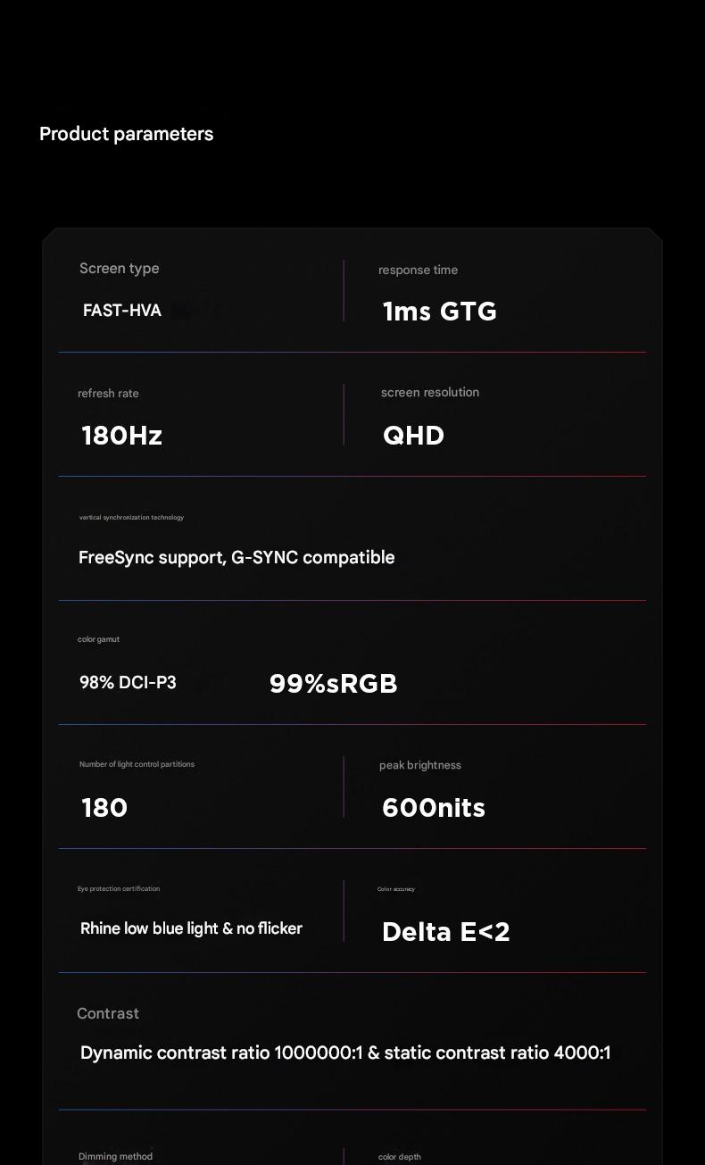 Màn hình FFalcon Q6 27 Inch 2K - QD - MiniLED - FAST- HVA - 180hz - HDR 600