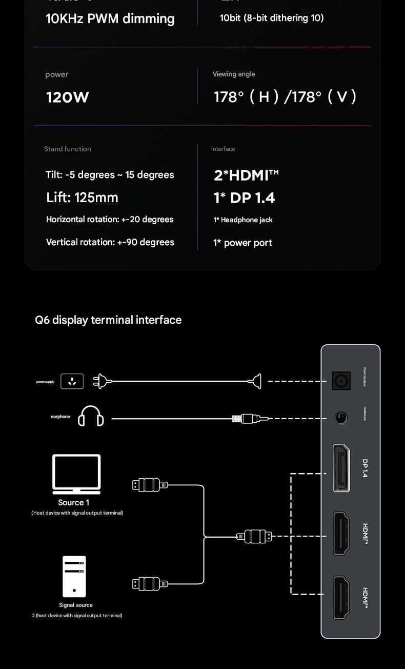 Màn hình FFalcon Q6 27 Inch 2K - QD - MiniLED - FAST- HVA - 180hz - HDR 600