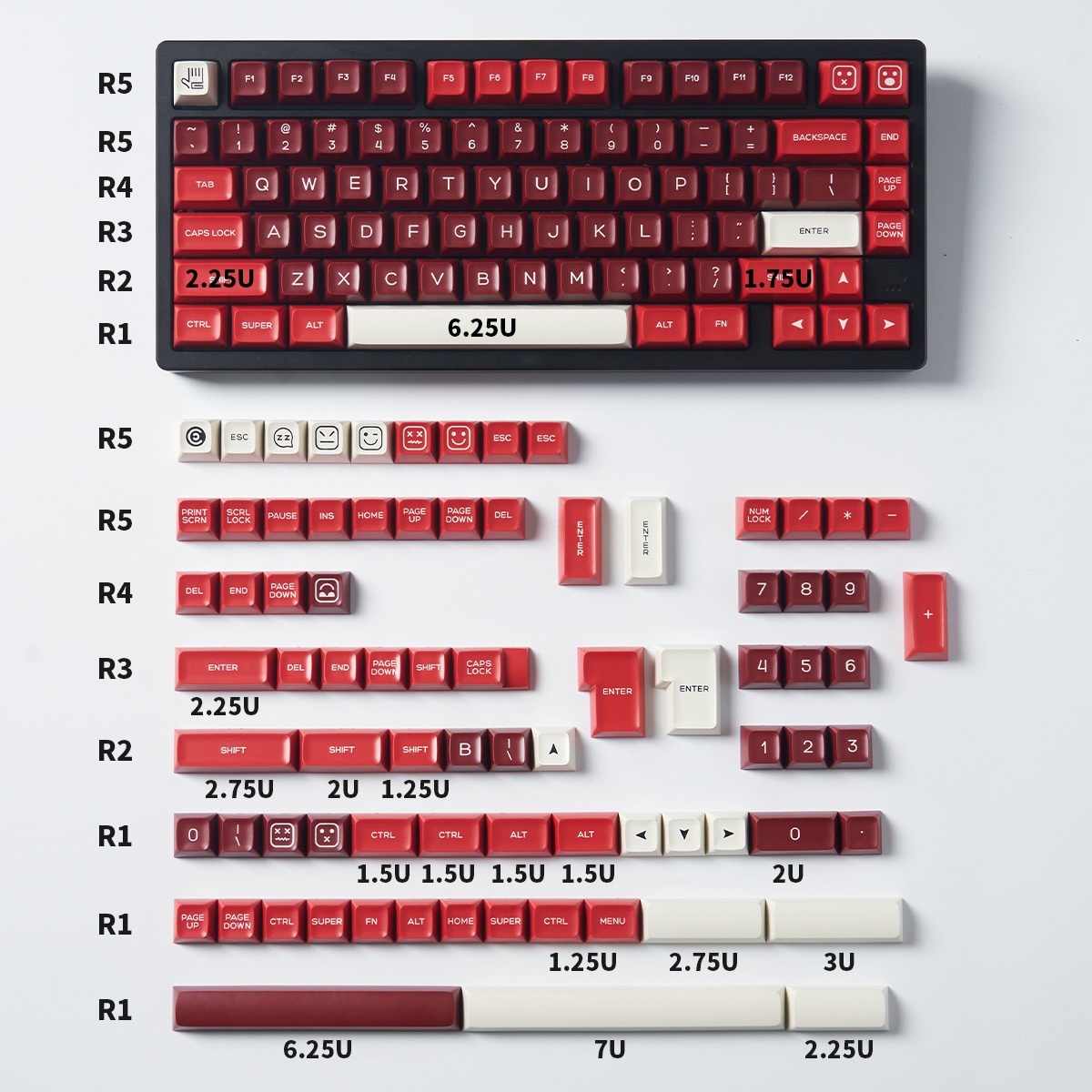Keycap SA Jamon ABS Doubleshot