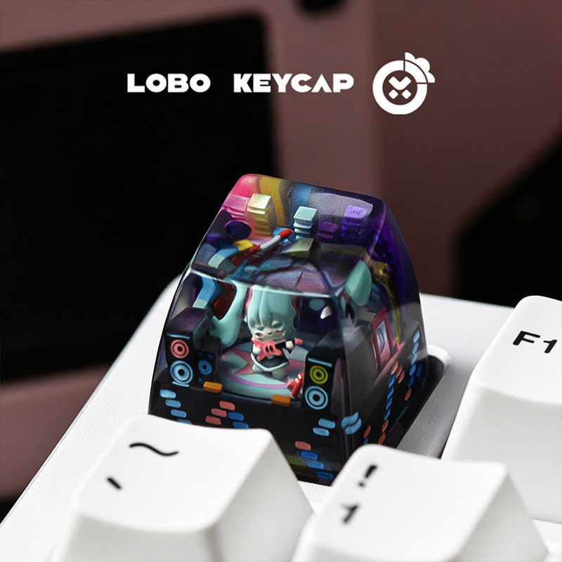 Keycap Artisan Lobo Hatsune Miku Cyber Twin