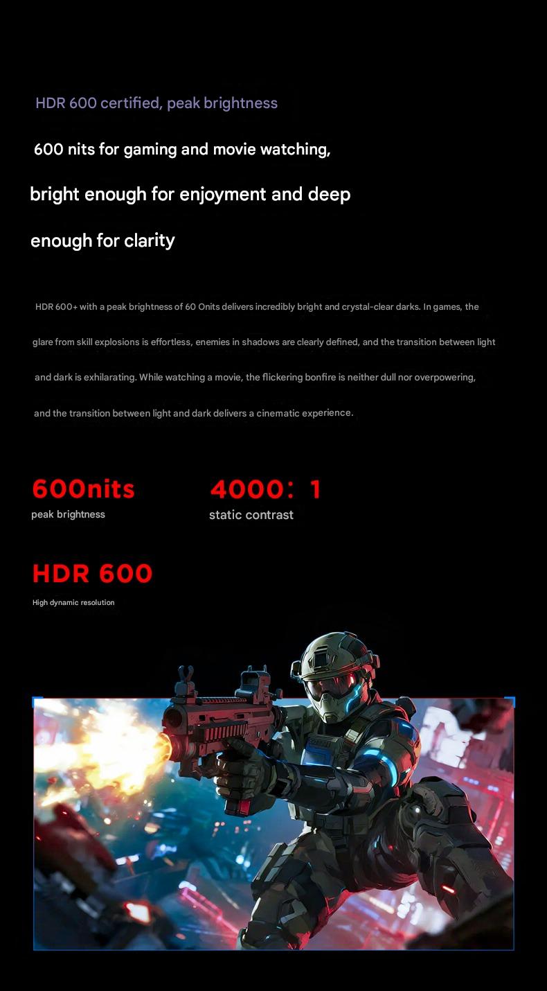 Màn hình FFalcon Q6 27 Inch 2K - QD - MiniLED - FAST- HVA - 180hz - HDR 600