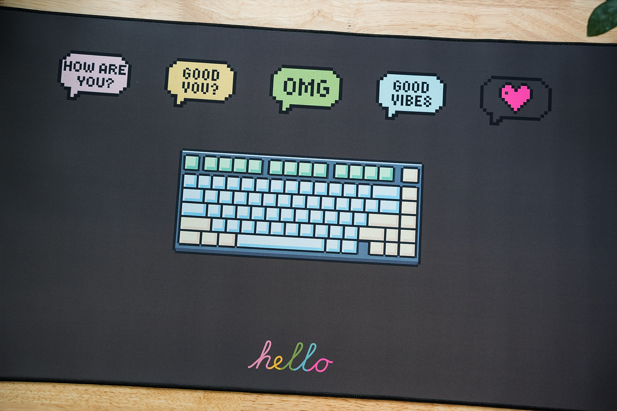 Deskmat Sói Gear Hello dày 5mm