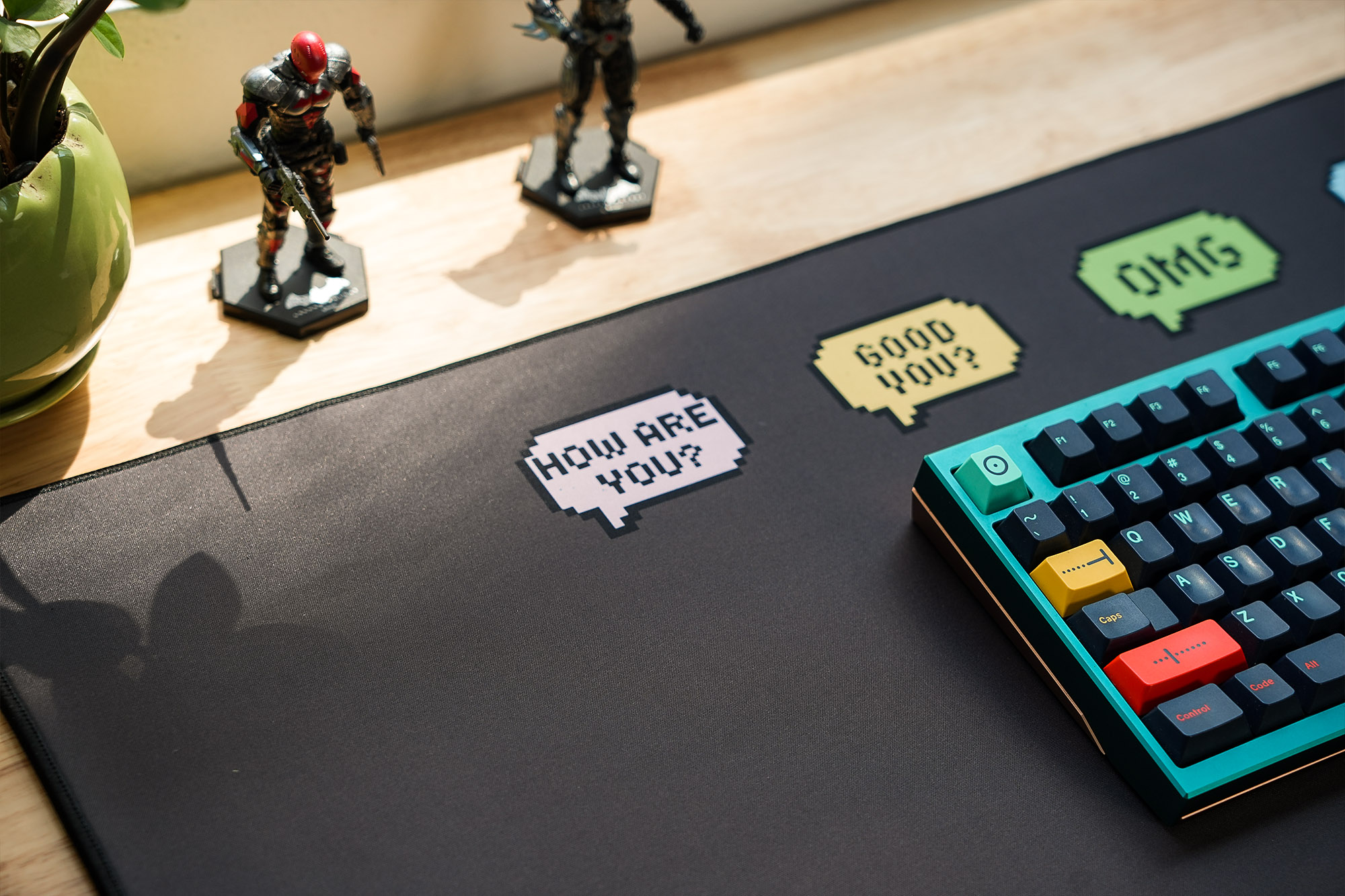 Deskmat Sói Gear Hello dày 5mm