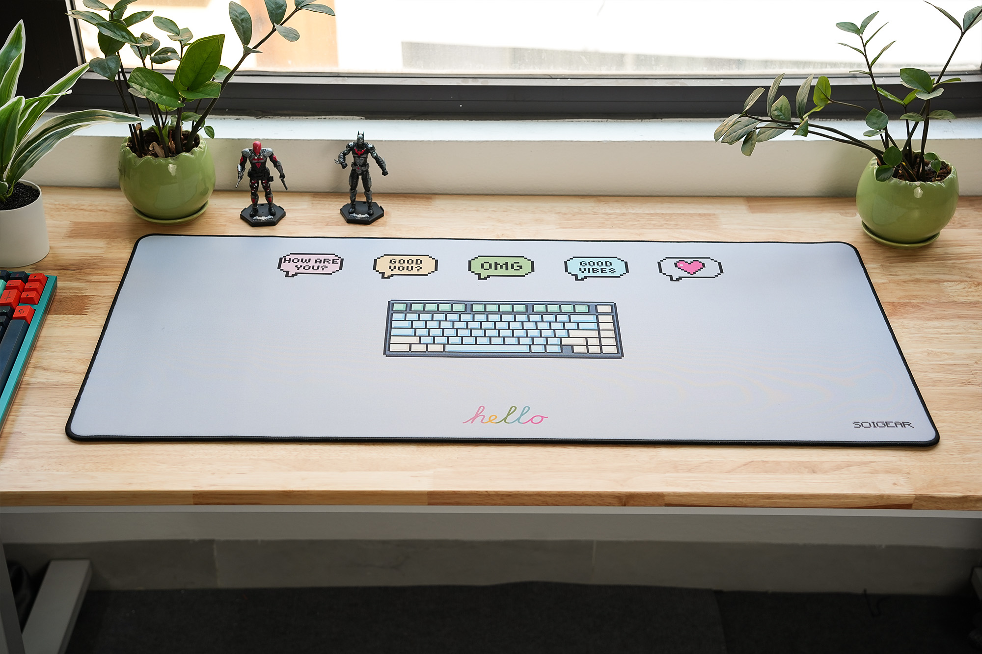 Deskmat Sói Gear Hello dày 5mm