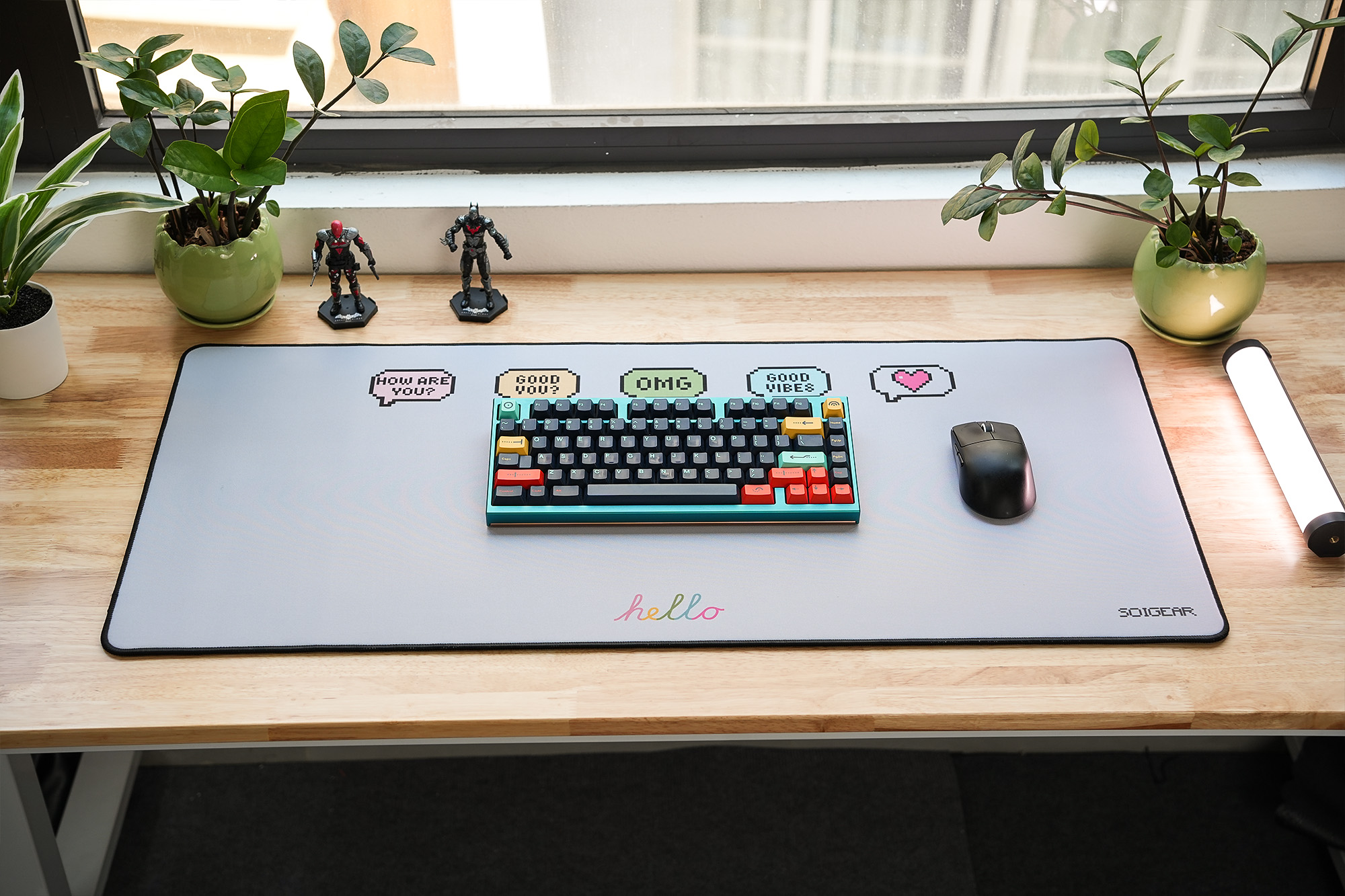 Deskmat Sói Gear Hello dày 5mm