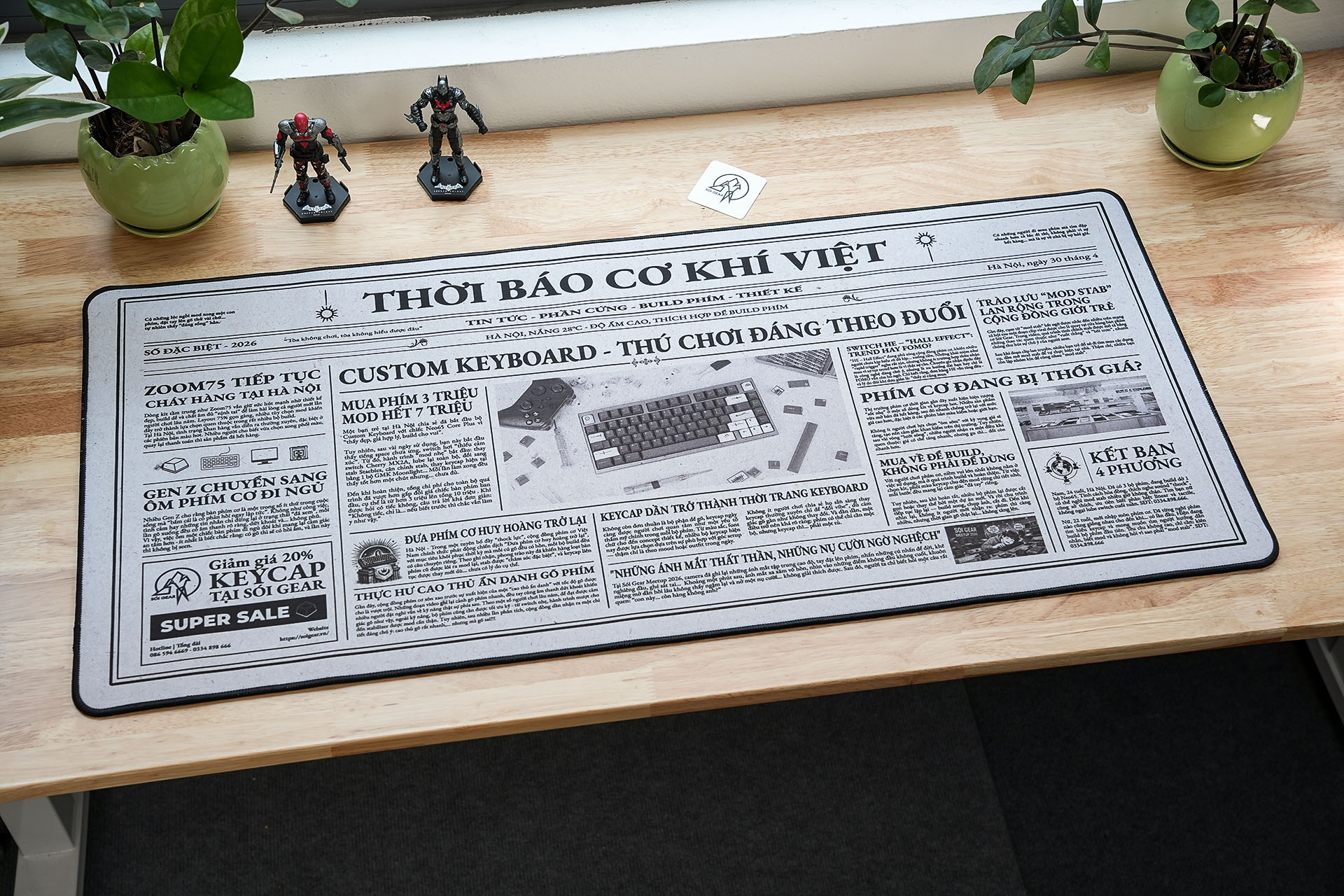 Deskmat Sói Gear Thời Báo