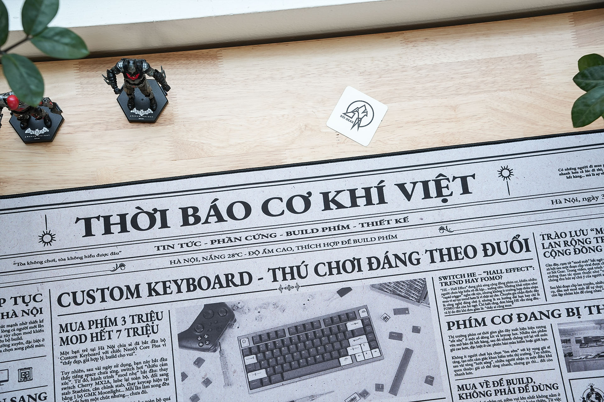 Deskmat Sói Gear Thời Báo