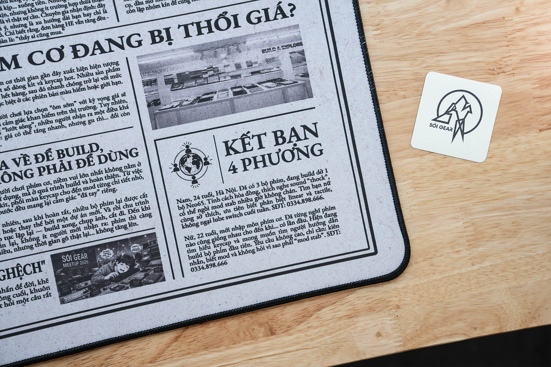 Deskmat Sói Gear Thời Báo