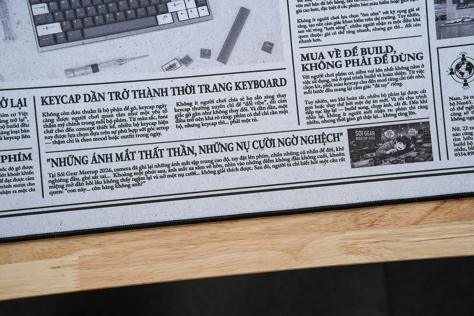 Deskmat Sói Gear Thời Báo