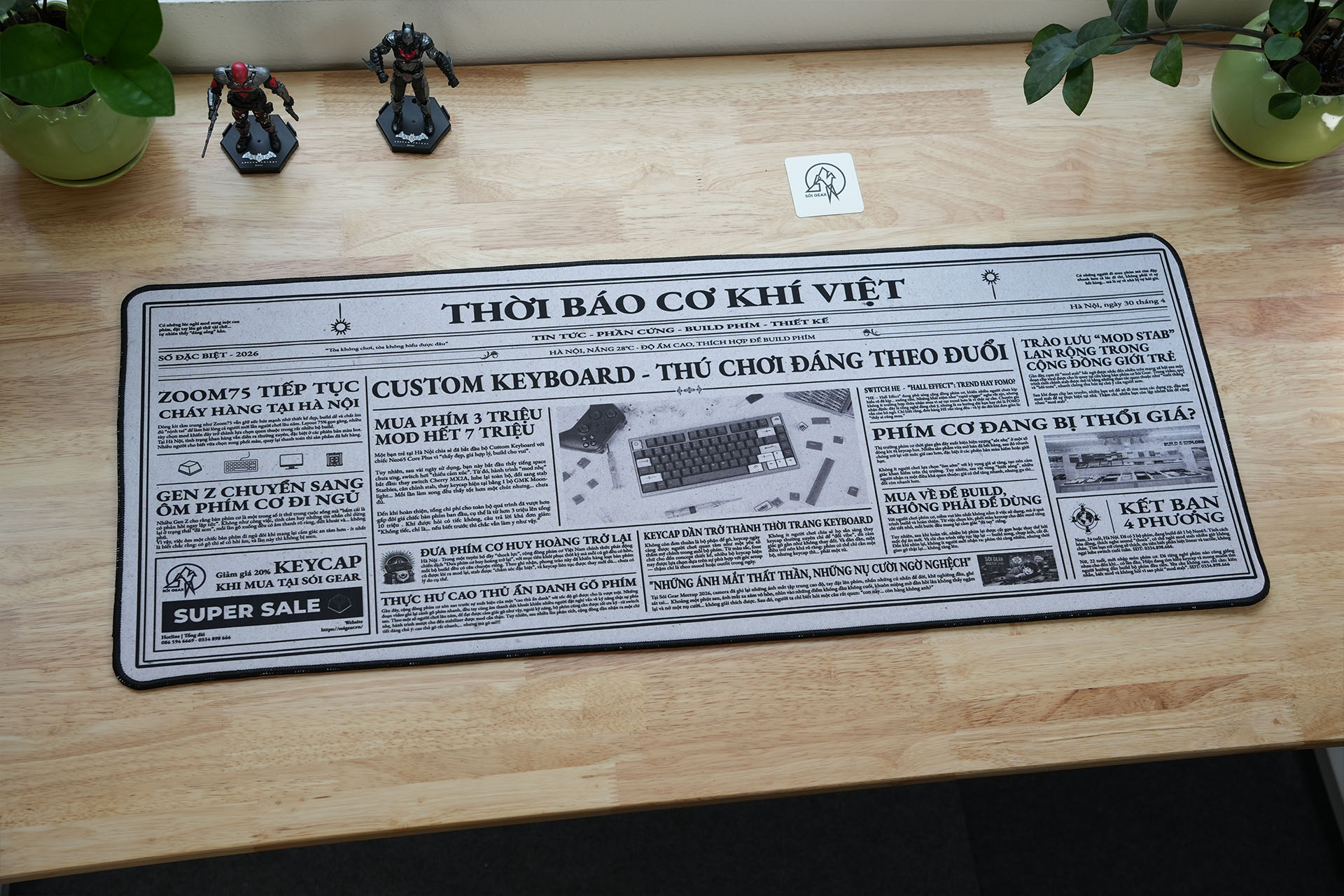 Deskmat Sói Gear Thời Báo