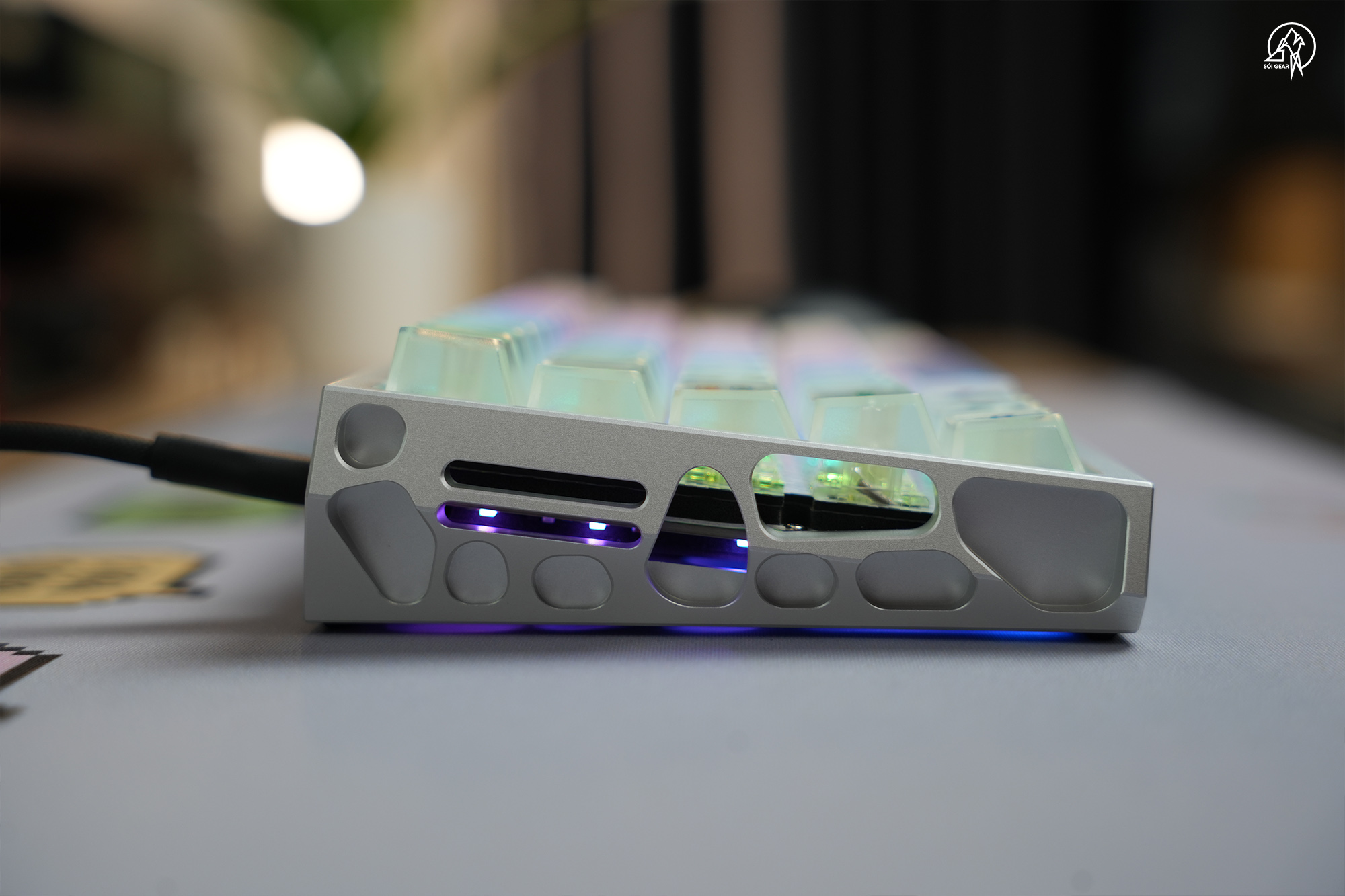 [Prebuilt by Sói] Everglide AE64Pro HE - Gateron Magnetic Jade Max - SFC PC Trắng