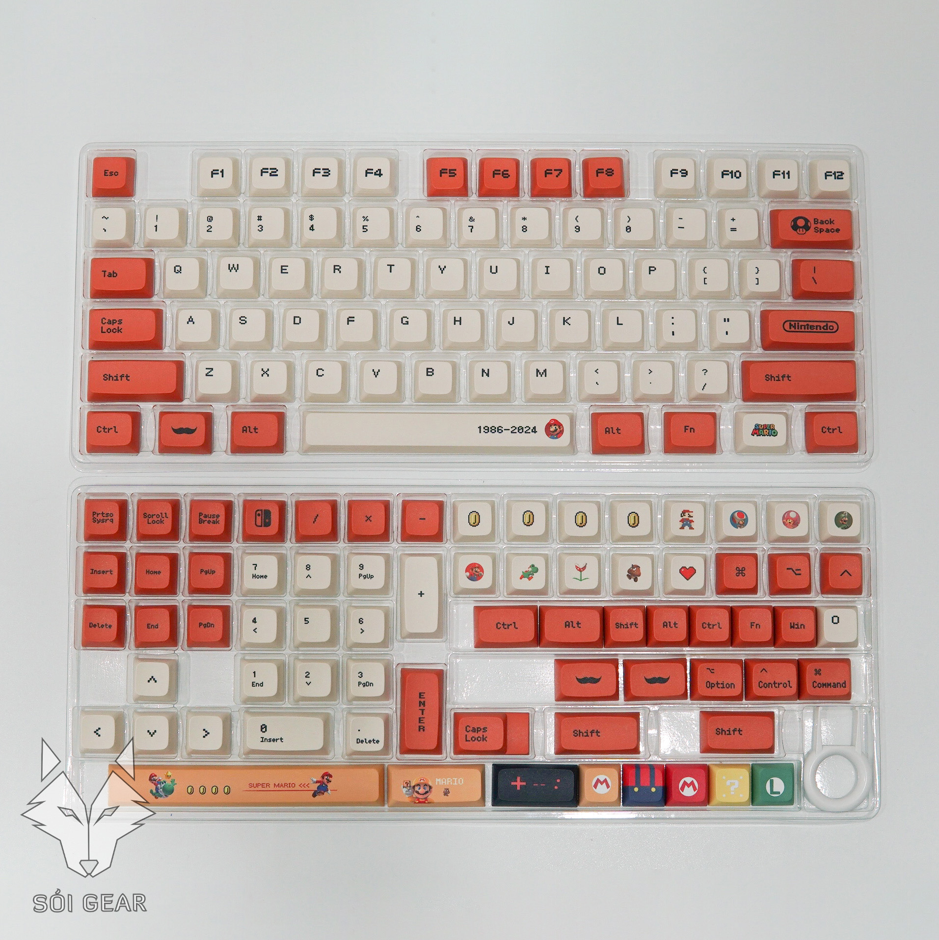 [In-stock] Keycap XDA Mario Party PBT Dyesub