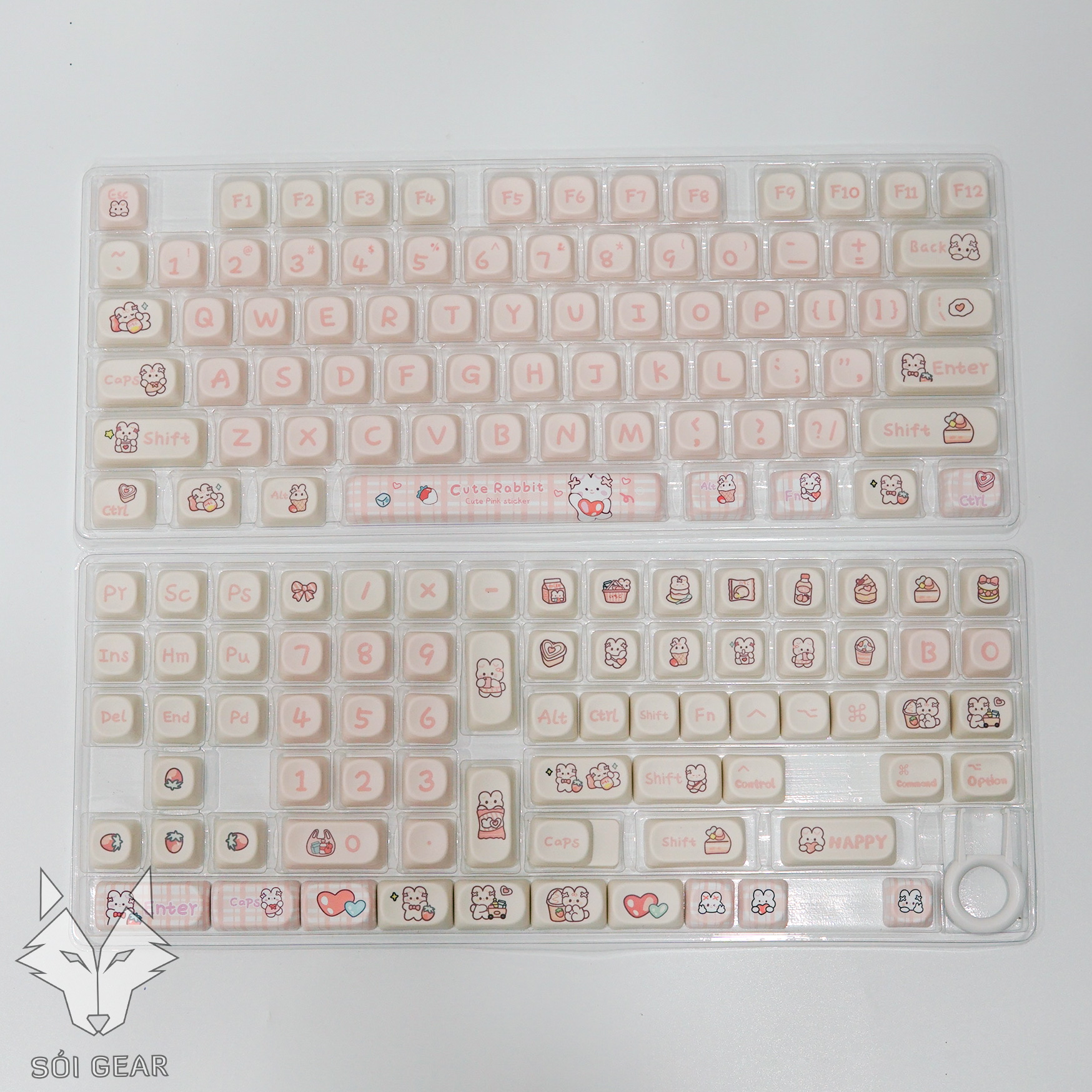 Keycap MOA Snack Rabbit PBT Dyesub