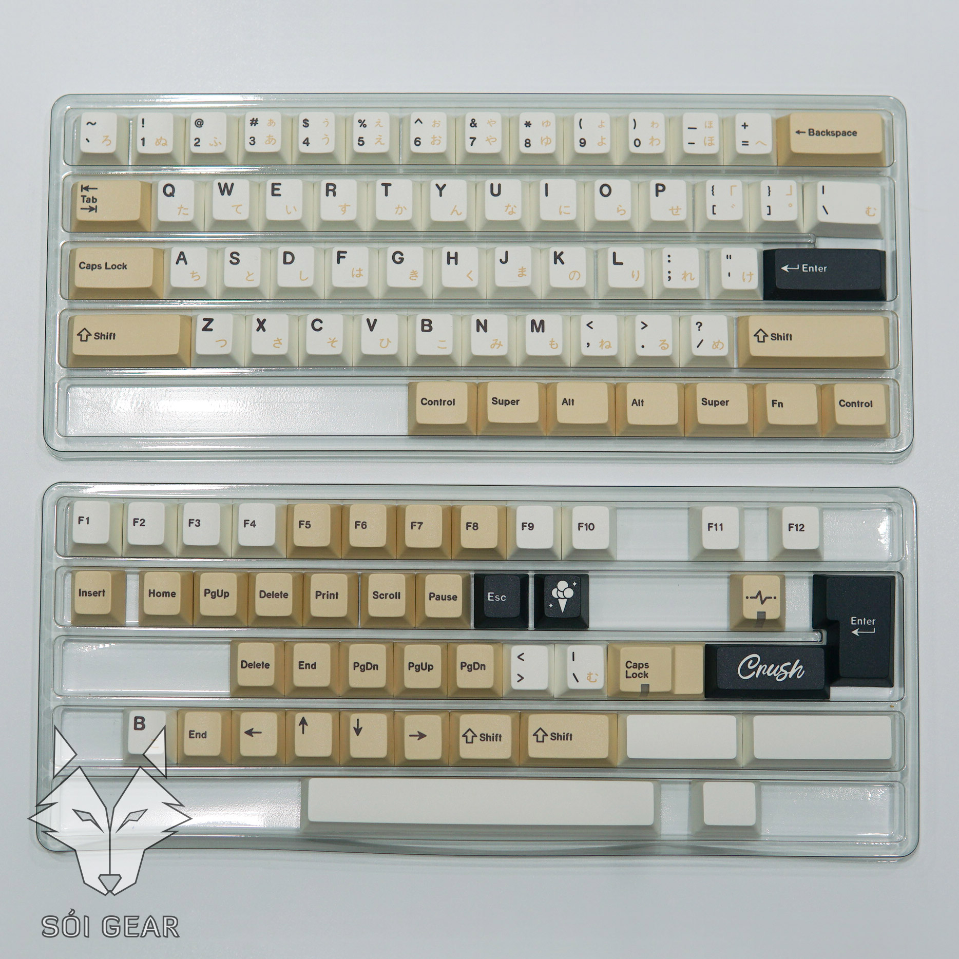 [In Stock] Keycap Key House Cherry Autumn Yellow PBT Dyesub - English