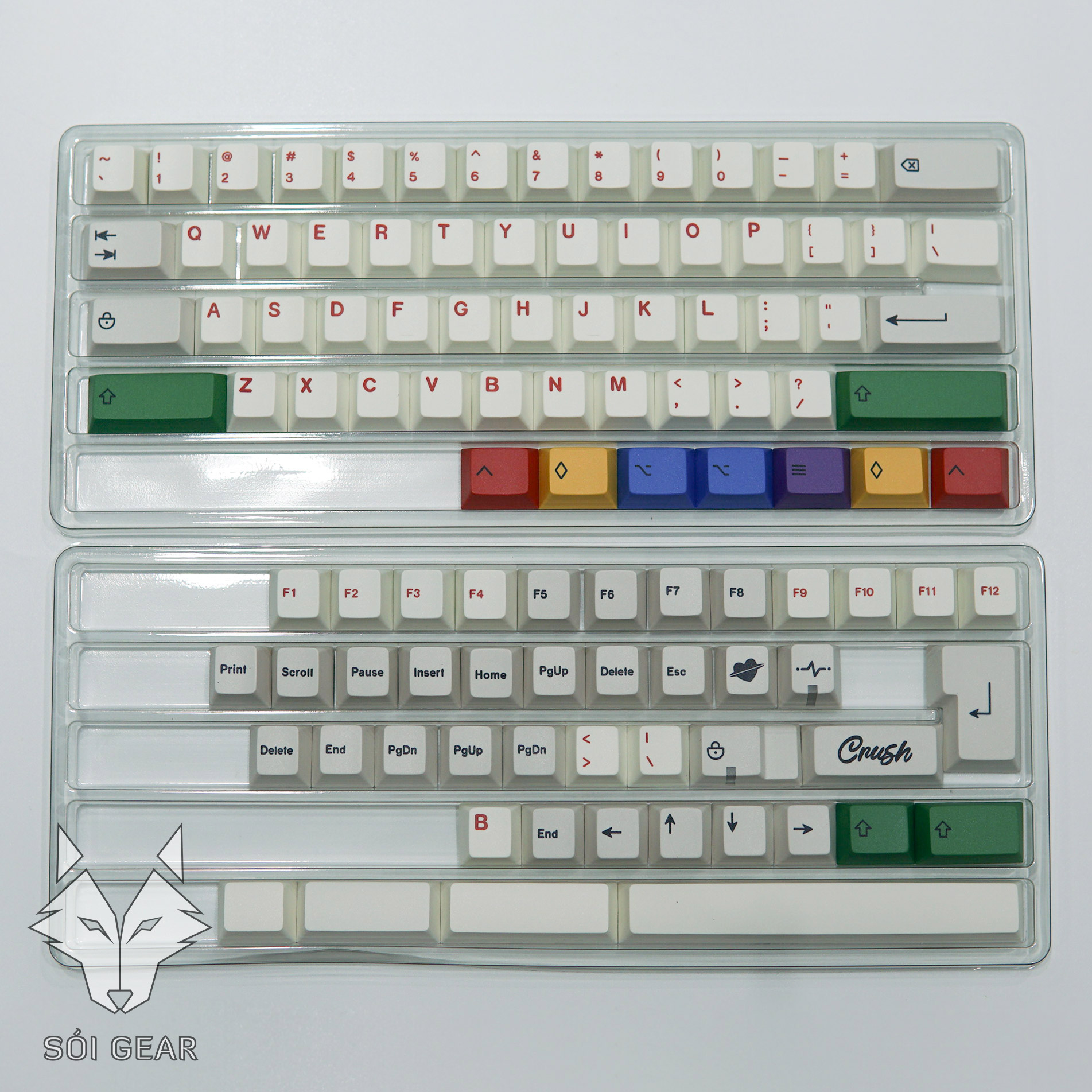 [In Stock] Keycap Key House Cherry RGB Silver PBT Dyesub
