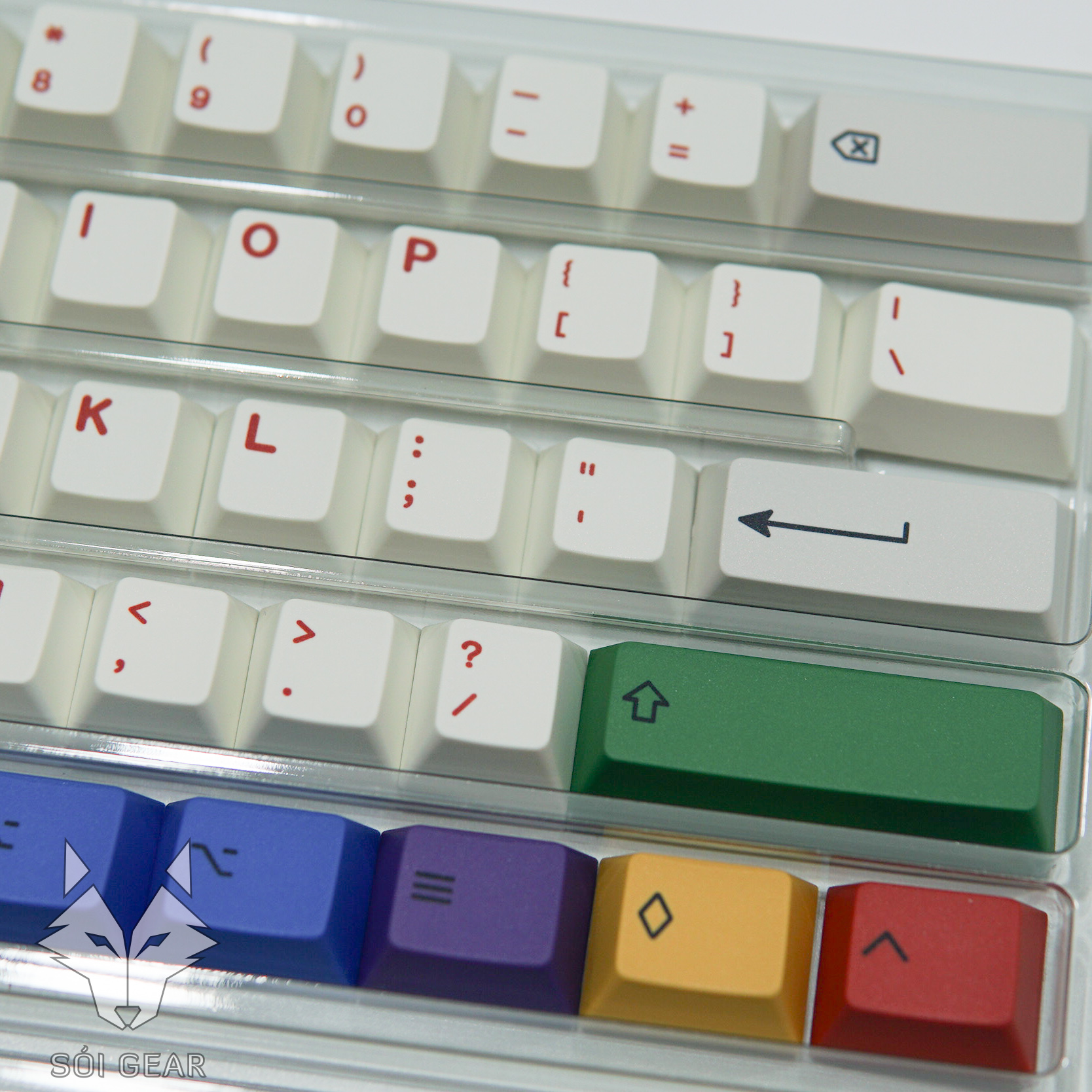 [In Stock] Keycap Key House Cherry RGB Silver PBT Dyesub
