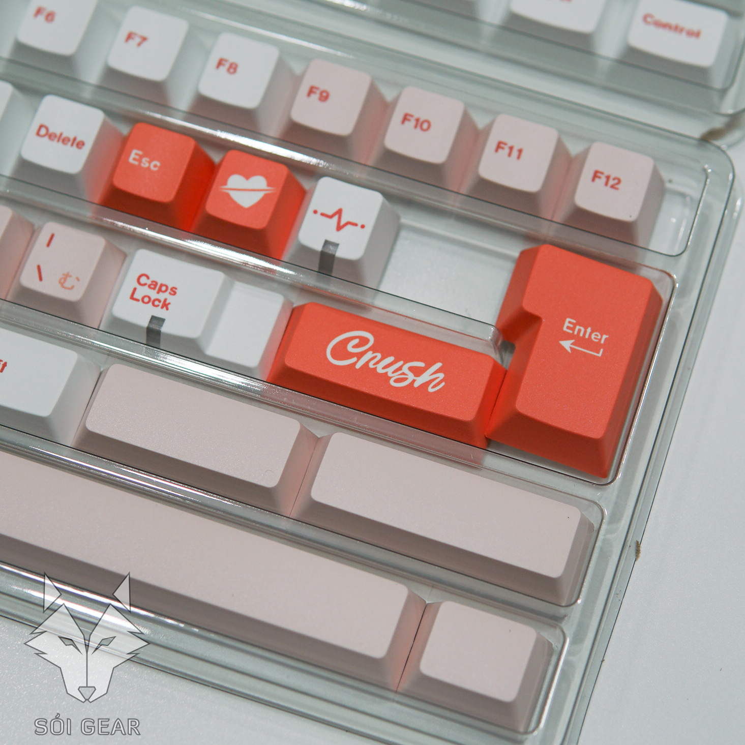 Keycap Key House Cherry Sakura Pink PBT Dyesub