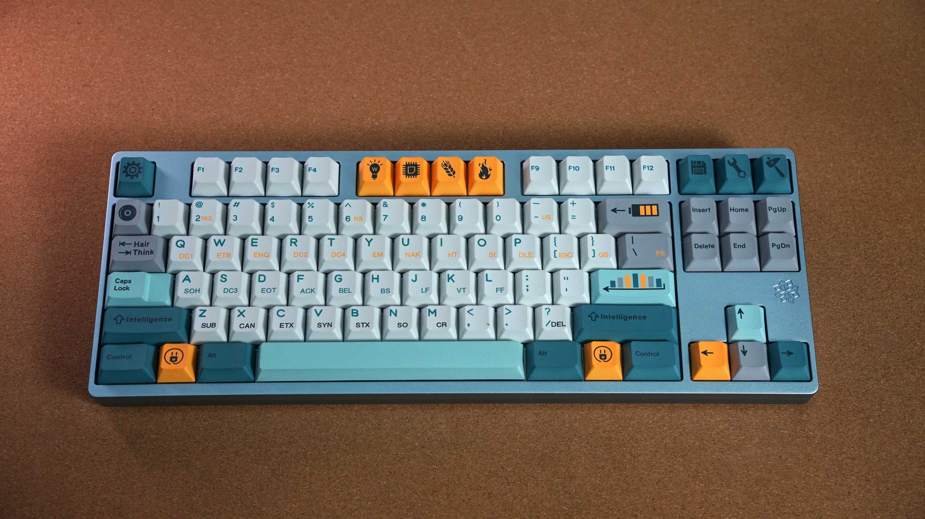 [Prebuilt by Sói] Molly80 Keyboard Kit - Anod Blue WK - Retro Revolution - Azure