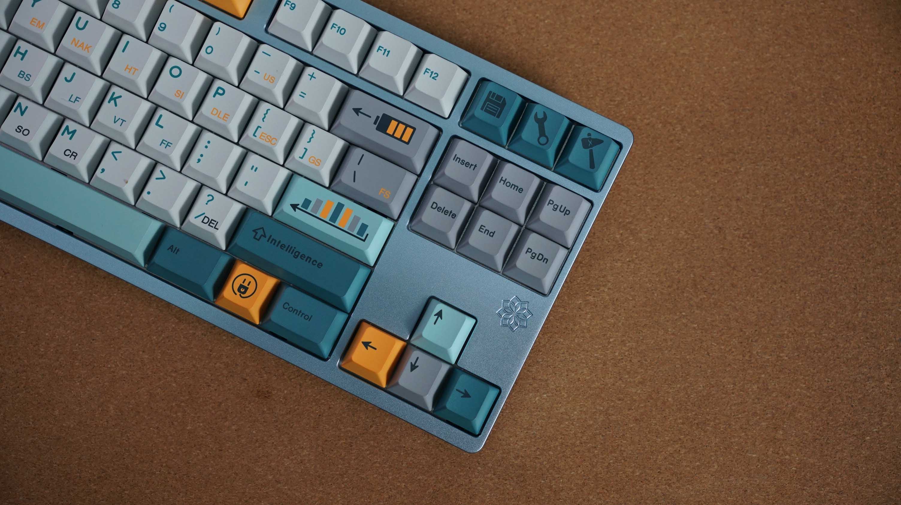 [Prebuilt by Sói] Molly80 Keyboard Kit - Anod Blue WK - Retro Revolution - Azure