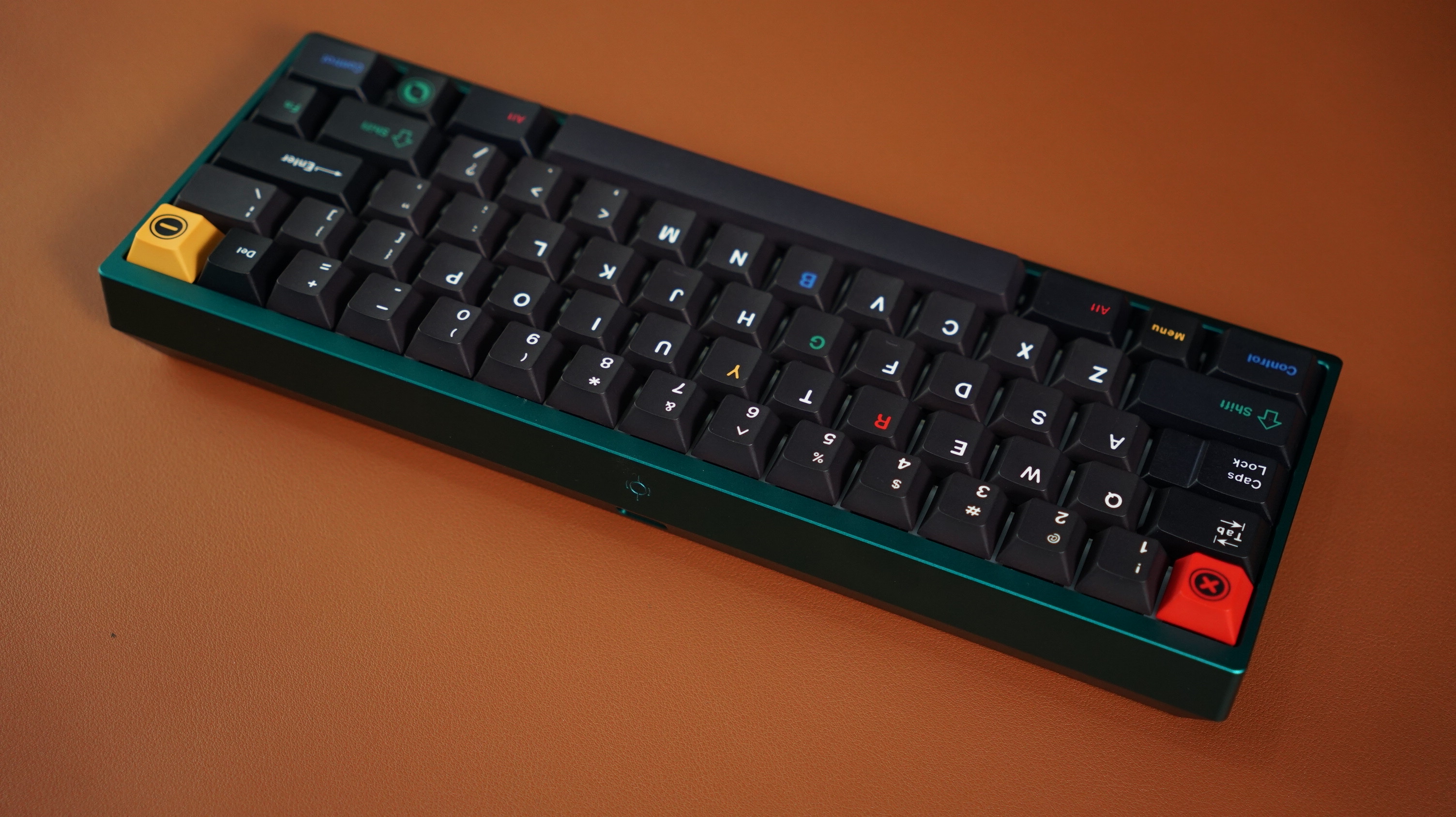 [Prebuilt by Sói] Neo60 Core Anod Teal - Tạ Mirror Dusk - 3 Mode HS PCB - Switch Bsun Taichi - Keycap Retro Dark PBT