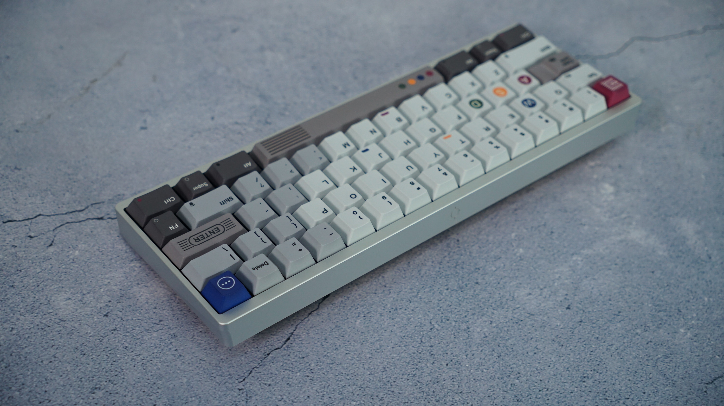 [Prebuilt by Sói] Neo60 Cu Anod Silver - Bot Copper - Tạ Brass - Kailh BCP - Aifei Game 1989