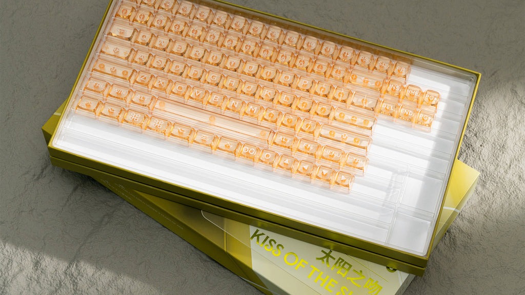 Keycap DDA Kiss Of The Sun Amber PBT Dyesub