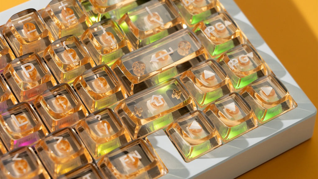 Keycap DDA Kiss Of The Sun Amber PBT Dyesub