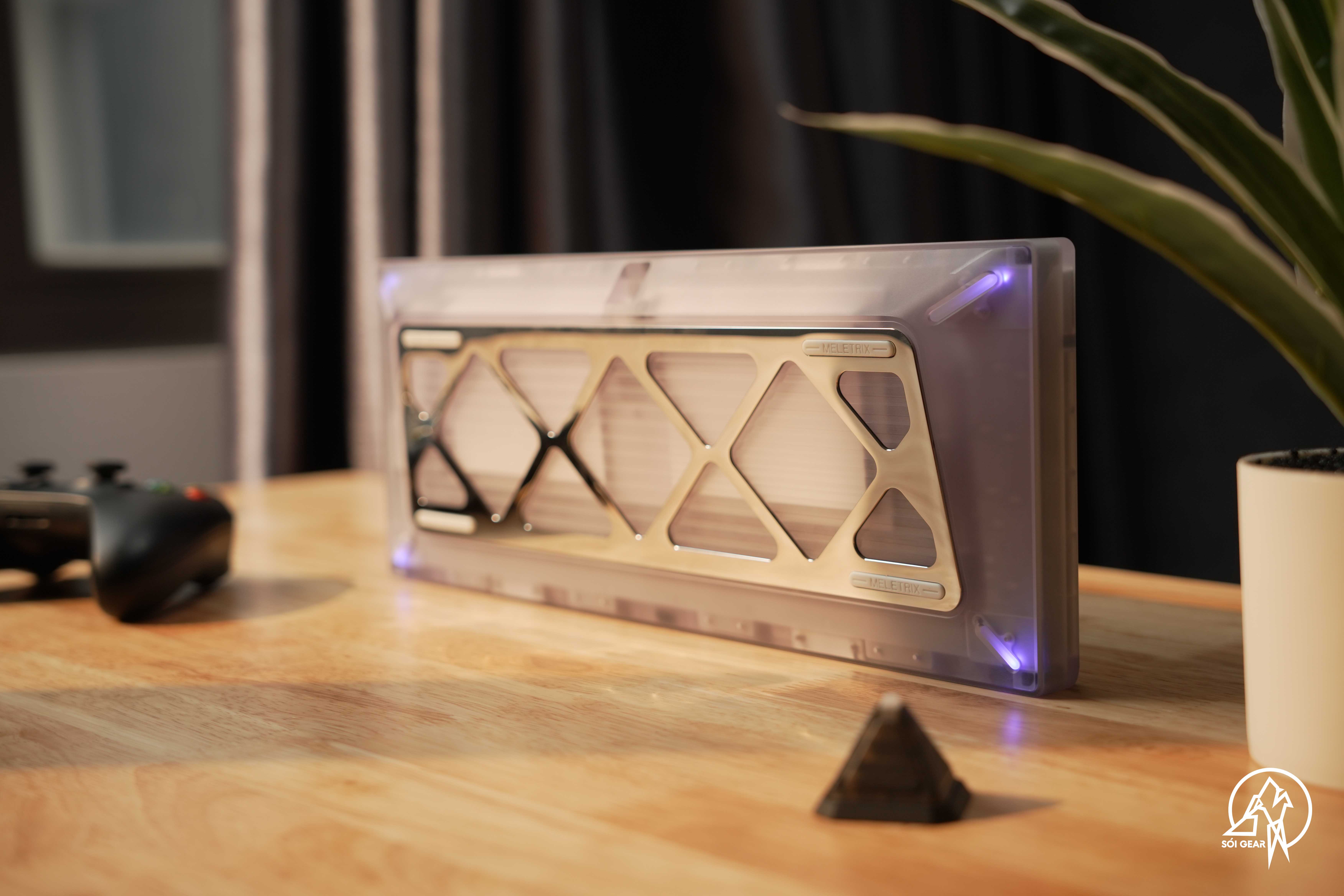 [Prebuilt by Sói] Zoom TKL DYNA - Frosted Clear - Keygeek Full Nylon - WS Gray Skies