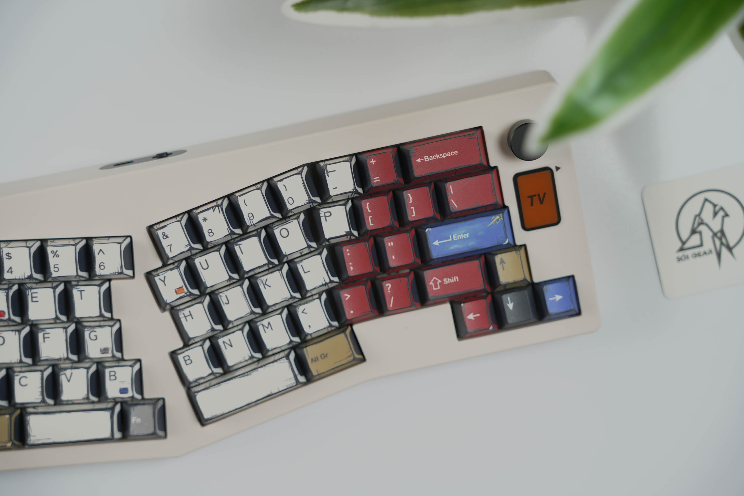 [Prebuilt by Sói] Cidoo ABM066 - Gateron Yellow Milky Pro - Cherry Aifei Truyện tranh Màu