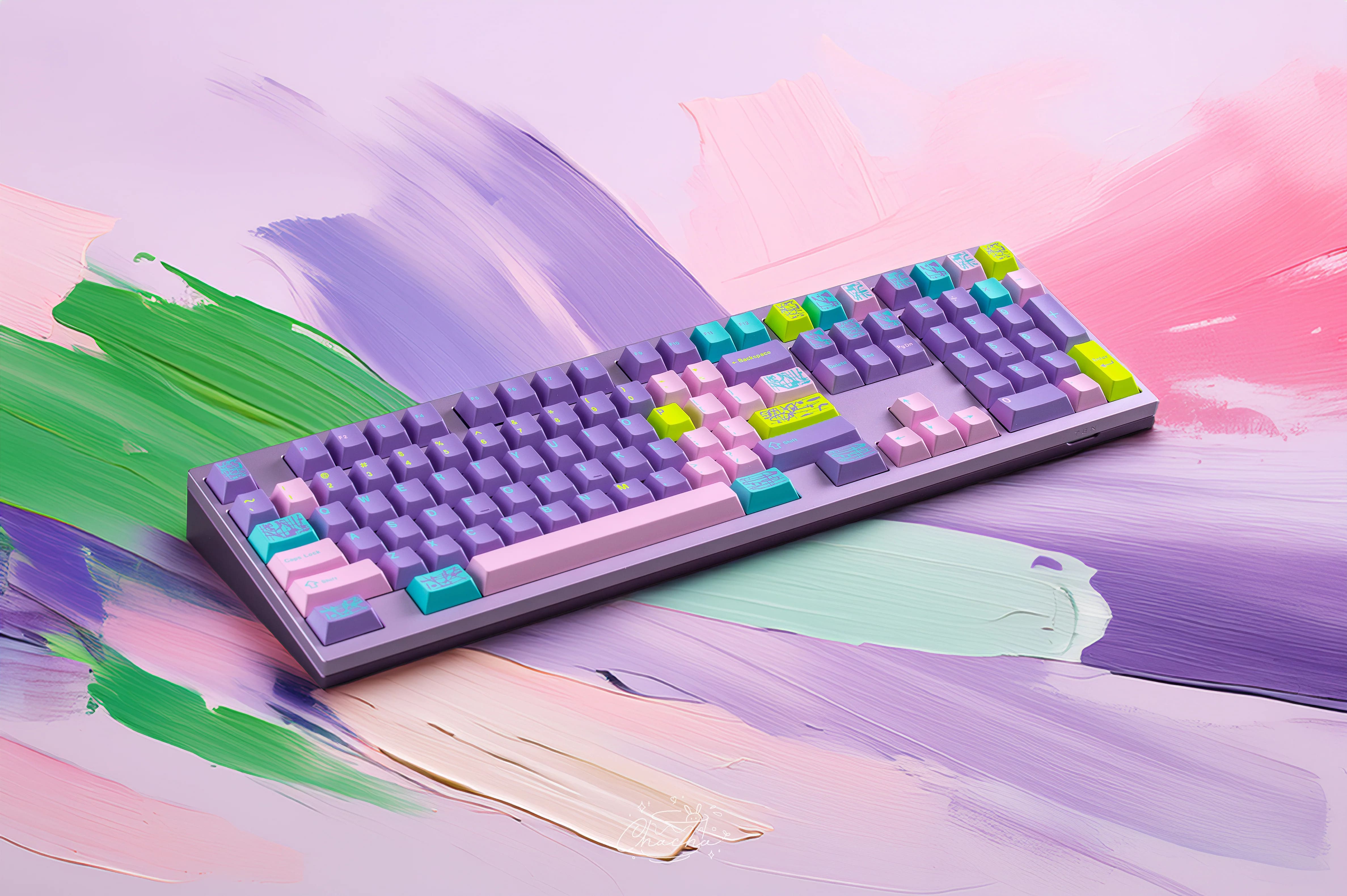 Keycap Cherry KeyKobo Monet's Psychedelic ABS Doubleshot