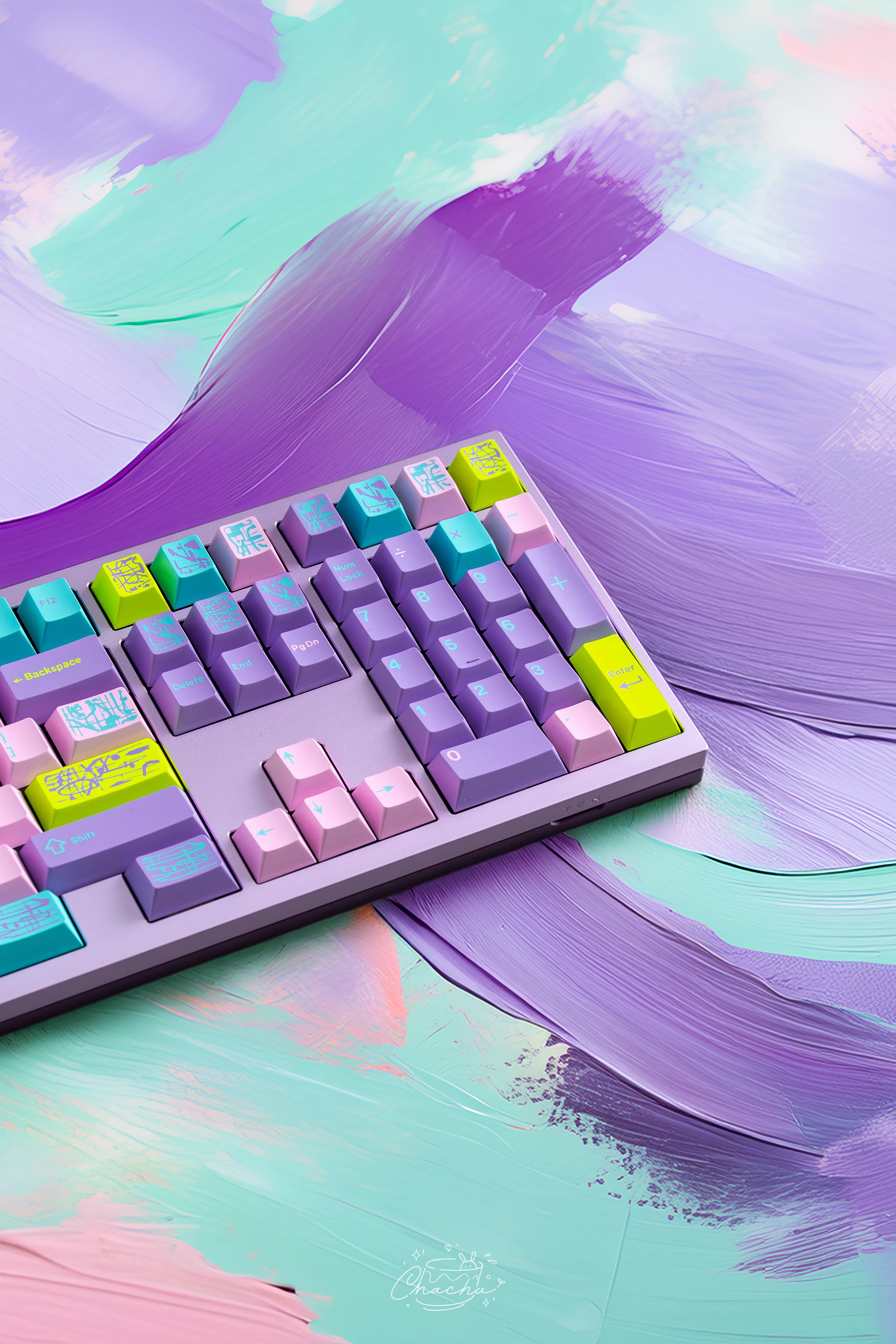 Keycap Cherry KeyKobo Monet's Psychedelic ABS Doubleshot
