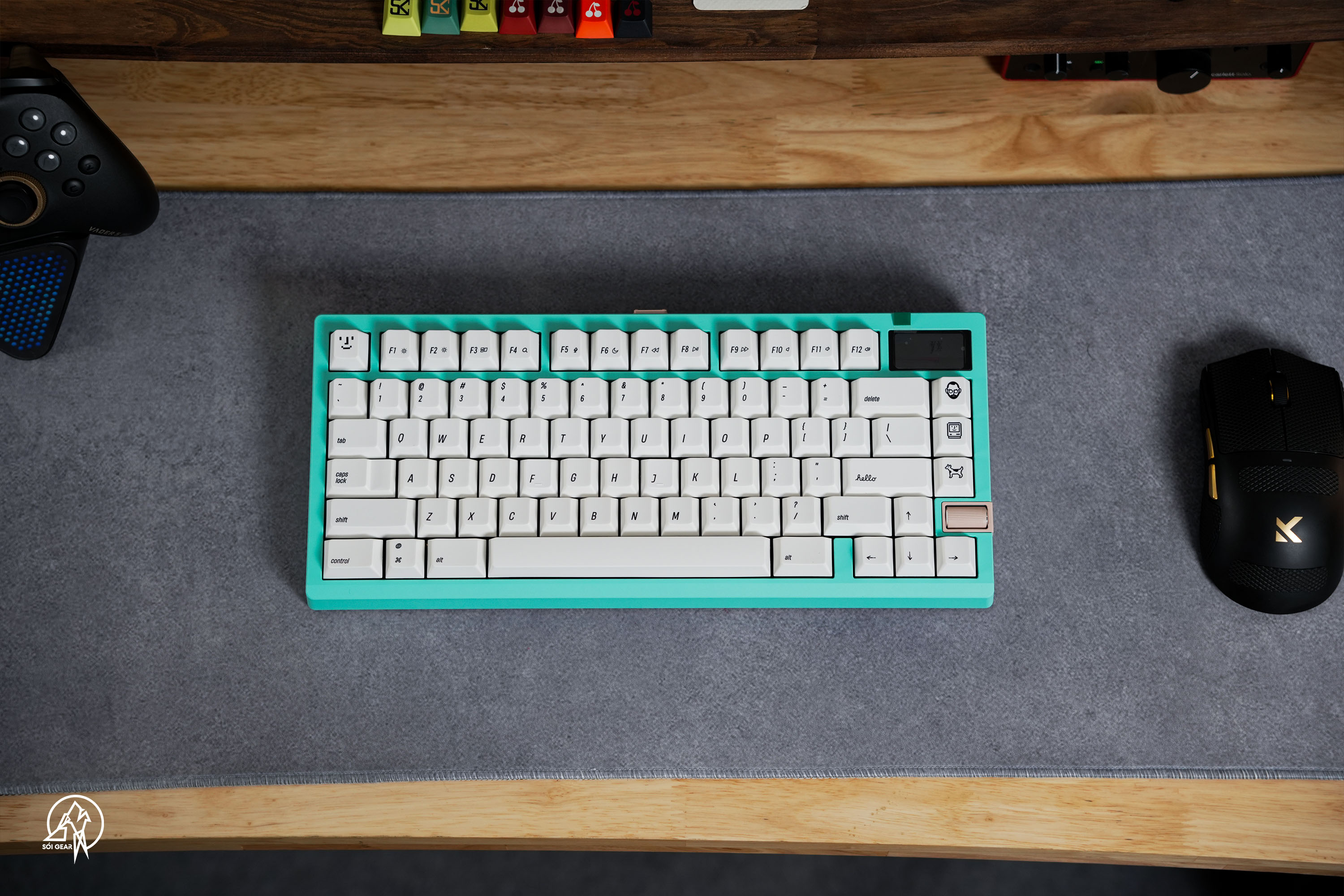 [Prebuilt by Sói] Zoom75 Tiga Aquamarine - Keygeek Full Nylon - Mintcap MAC