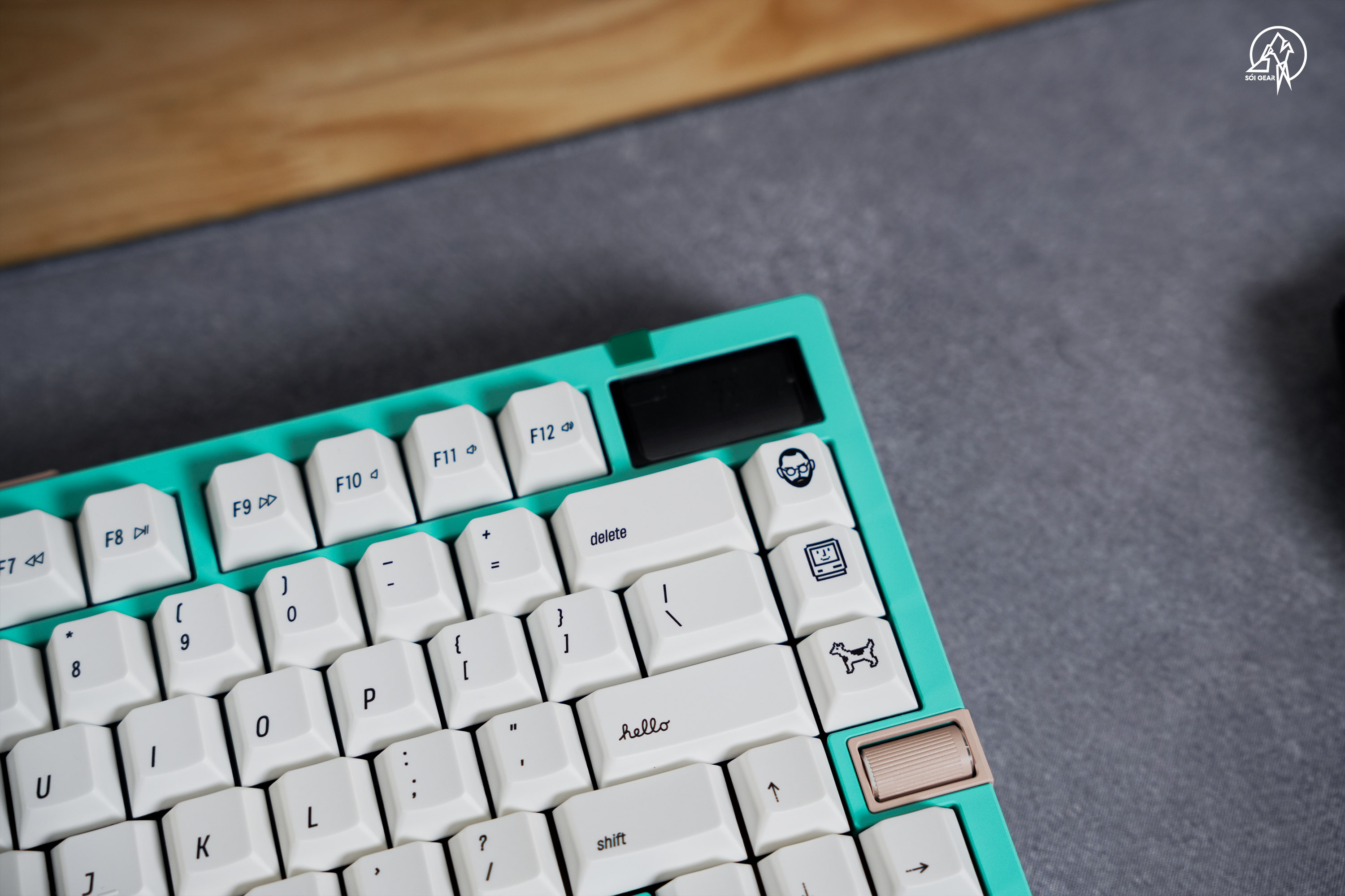 [Prebuilt by Sói] Zoom75 Tiga Aquamarine - Keygeek Full Nylon - Mintcap MAC