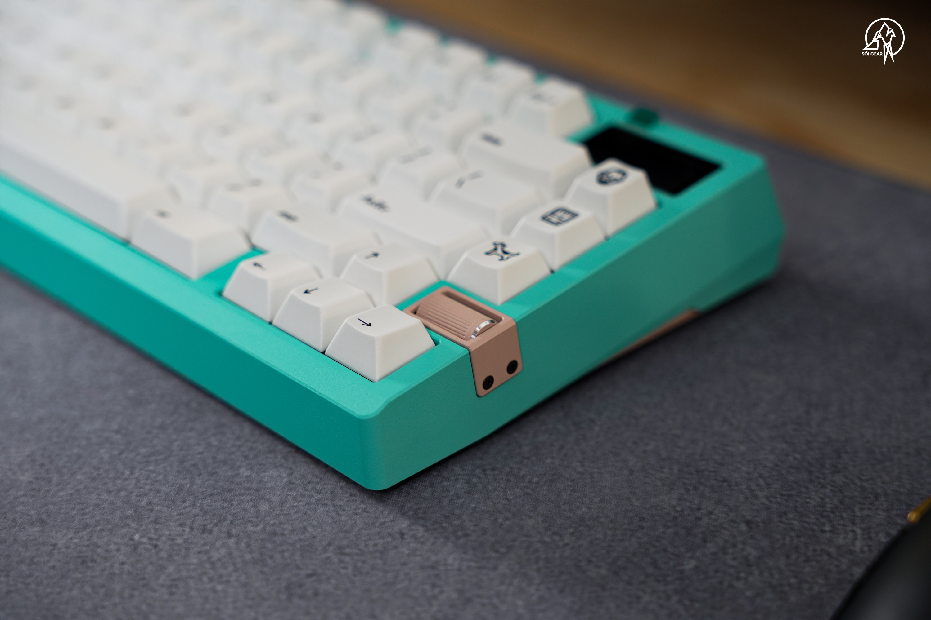 [Prebuilt by Sói] Zoom75 Tiga Aquamarine - Keygeek Full Nylon - Mintcap MAC