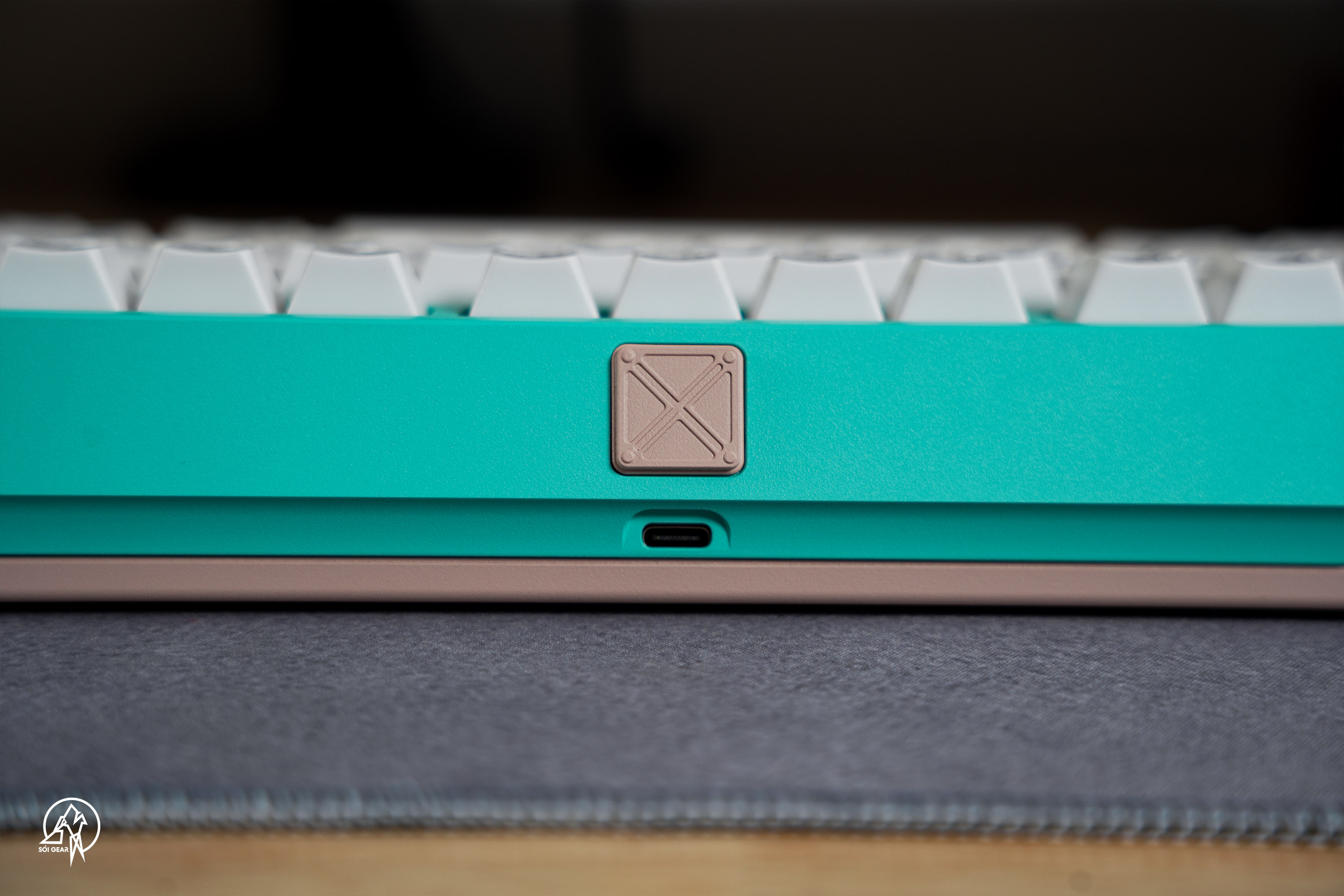 [Prebuilt by Sói] Zoom75 Tiga Aquamarine - Keygeek Full Nylon - Mintcap MAC
