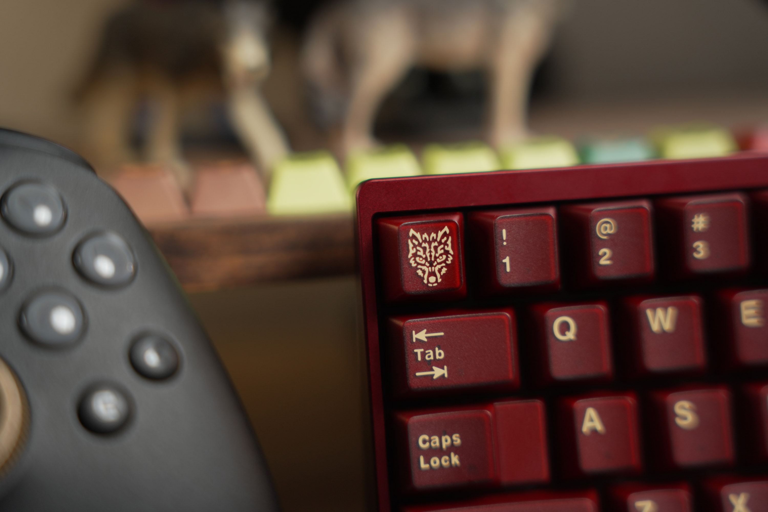 [Prebuilt by Sói] Neo60Cu Burgundy - Neo Amber - AIFEI PYGA Red Semi-Transparent