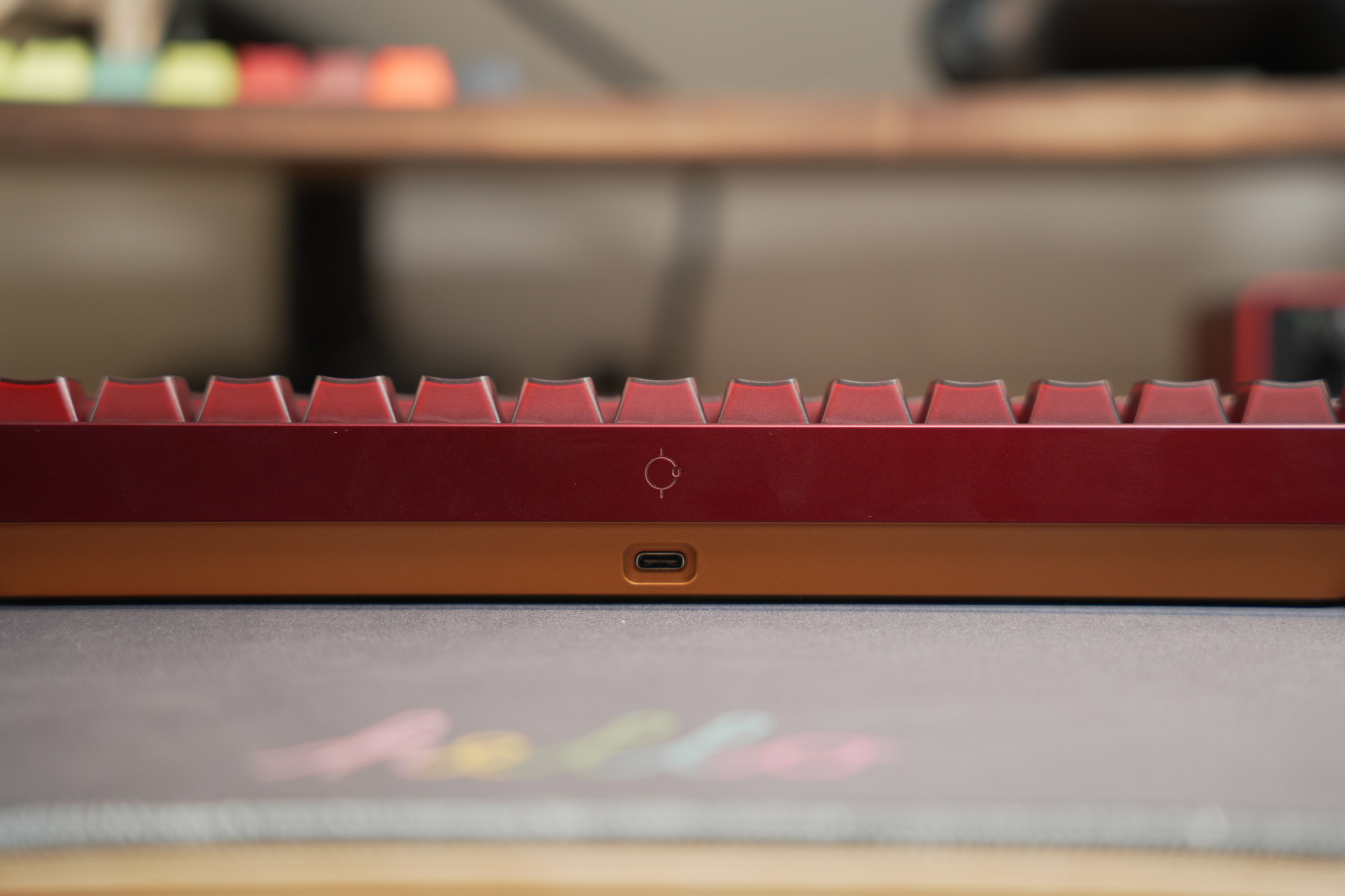 [Prebuilt by Sói] Neo60Cu Burgundy - Neo Amber - AIFEI PYGA Red Semi-Transparent