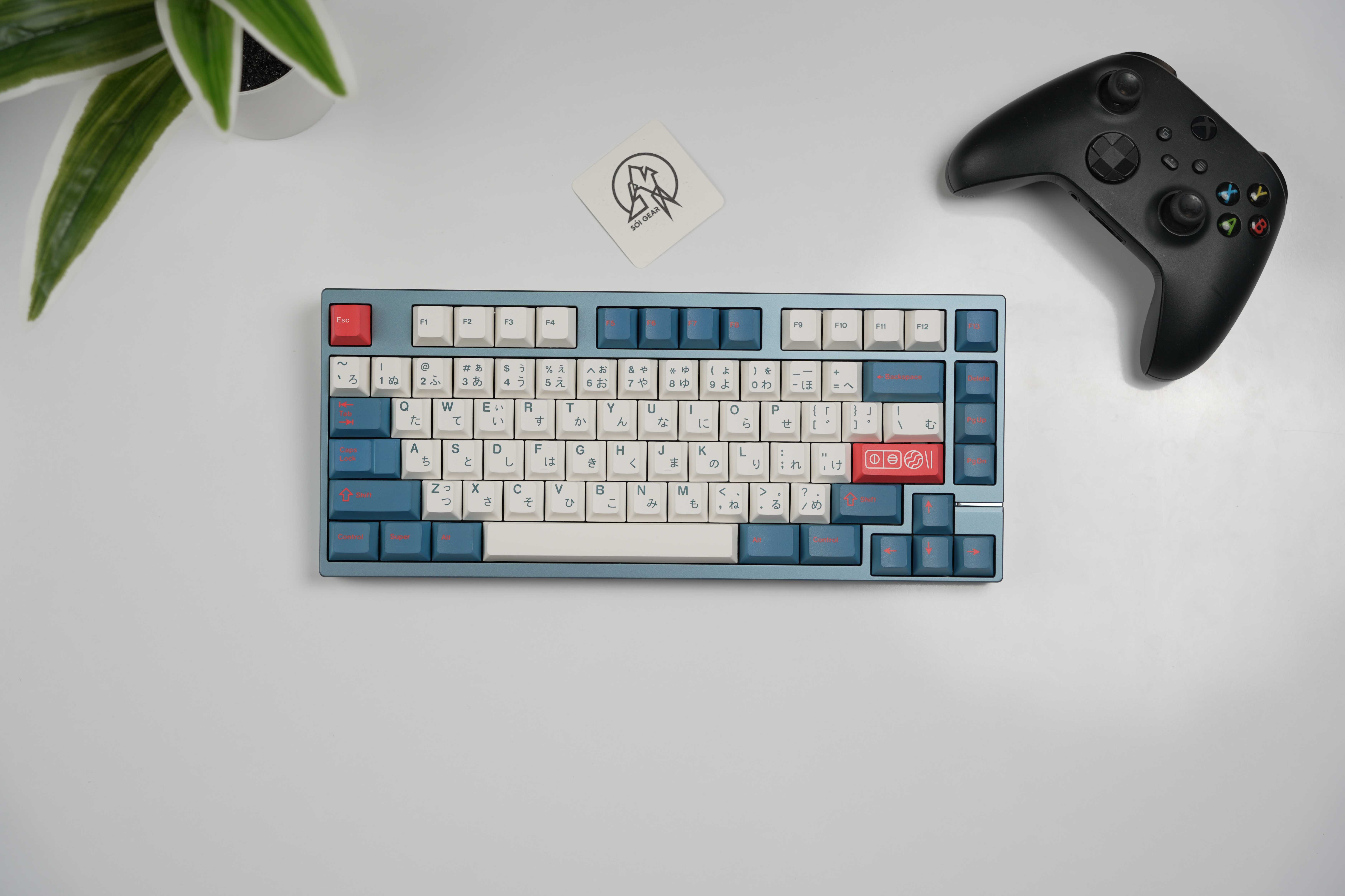 [Prebuilt by Sói] Neo75 - Anod Slate Blue - Sea Salt Smoothie - Walker Bento