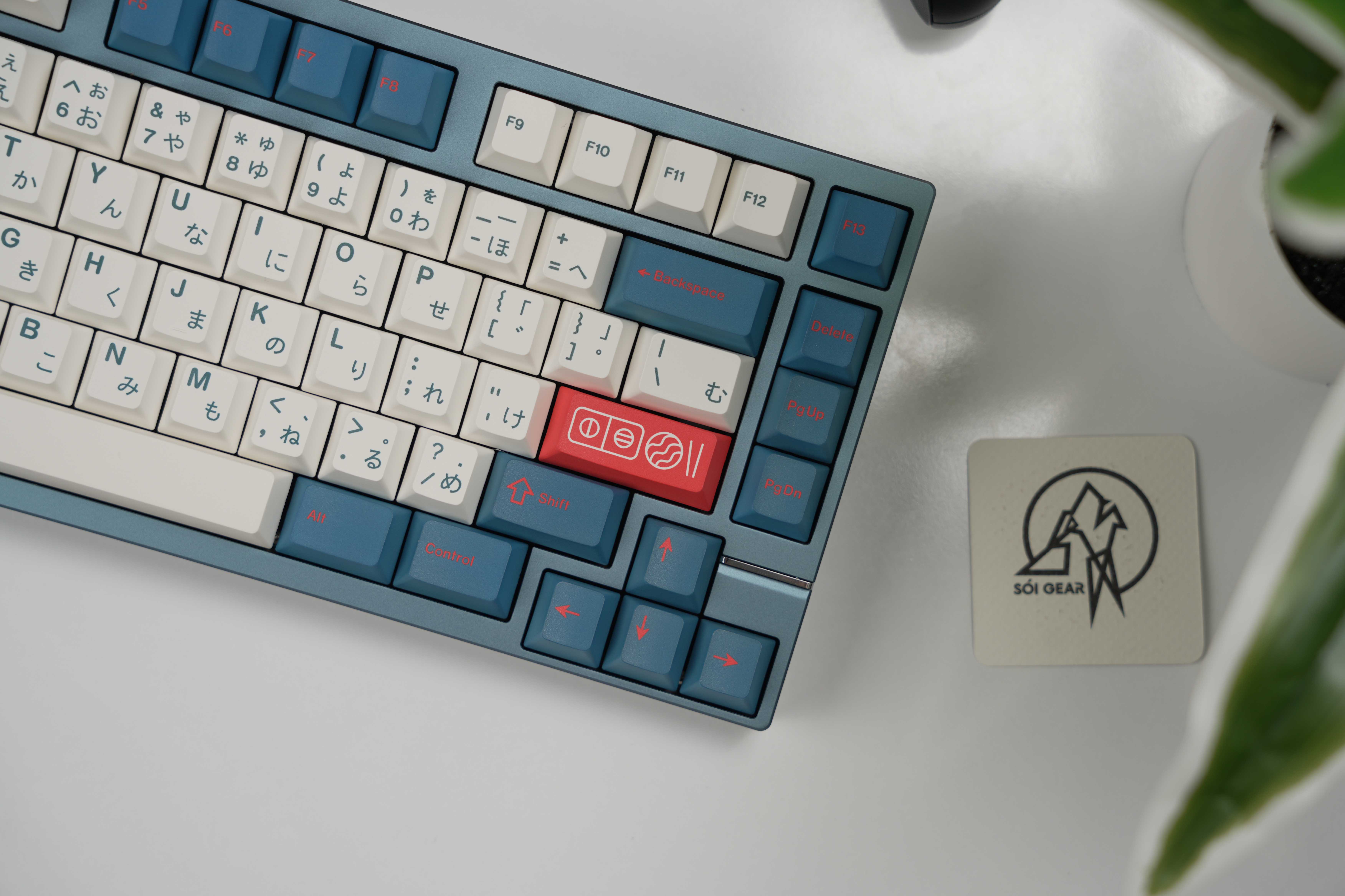 [Prebuilt by Sói] Neo75 - Anod Slate Blue - Sea Salt Smoothie - Walker Bento