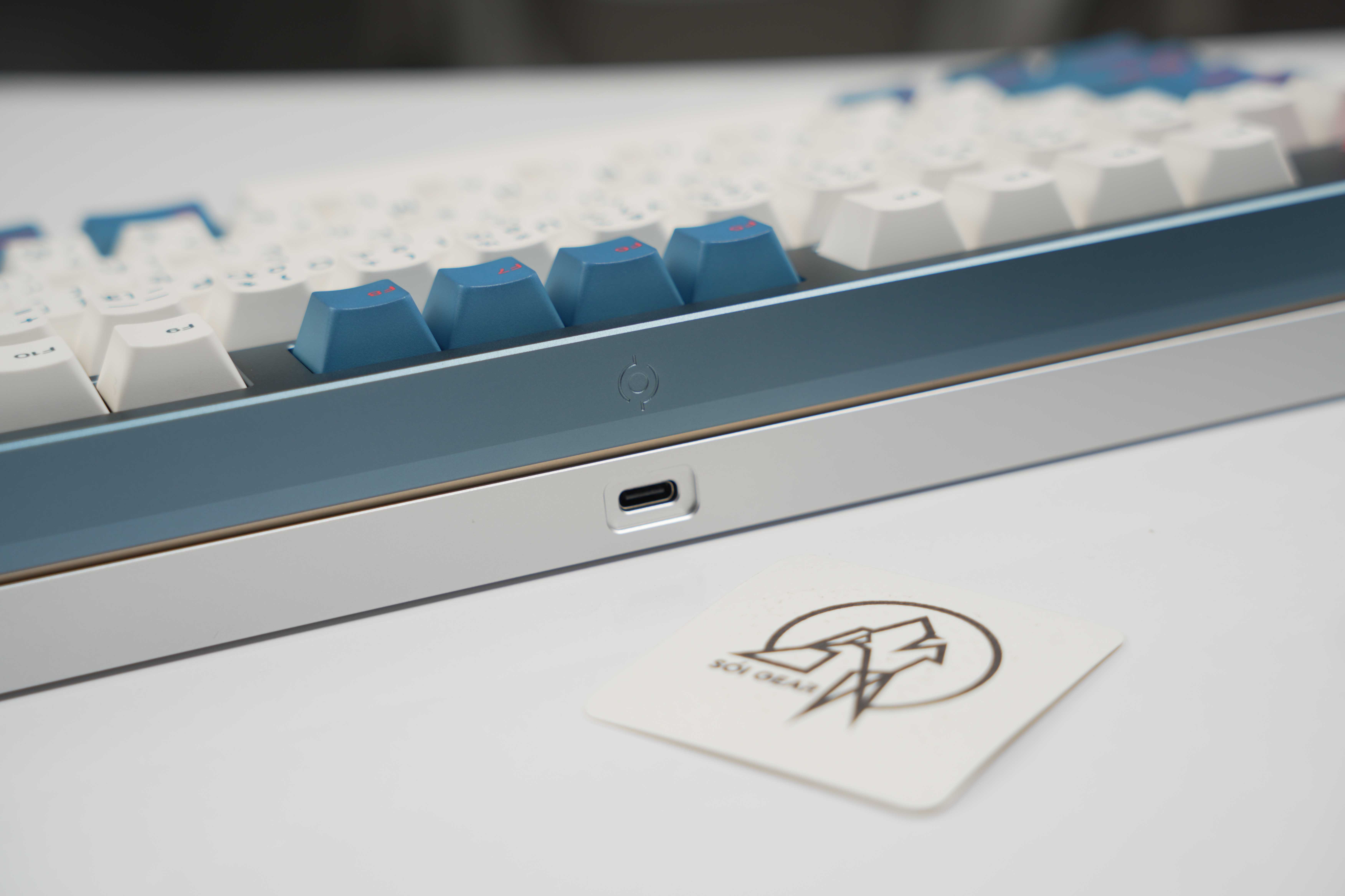 [Prebuilt by Sói] Neo75 - Anod Slate Blue - Sea Salt Smoothie - Walker Bento