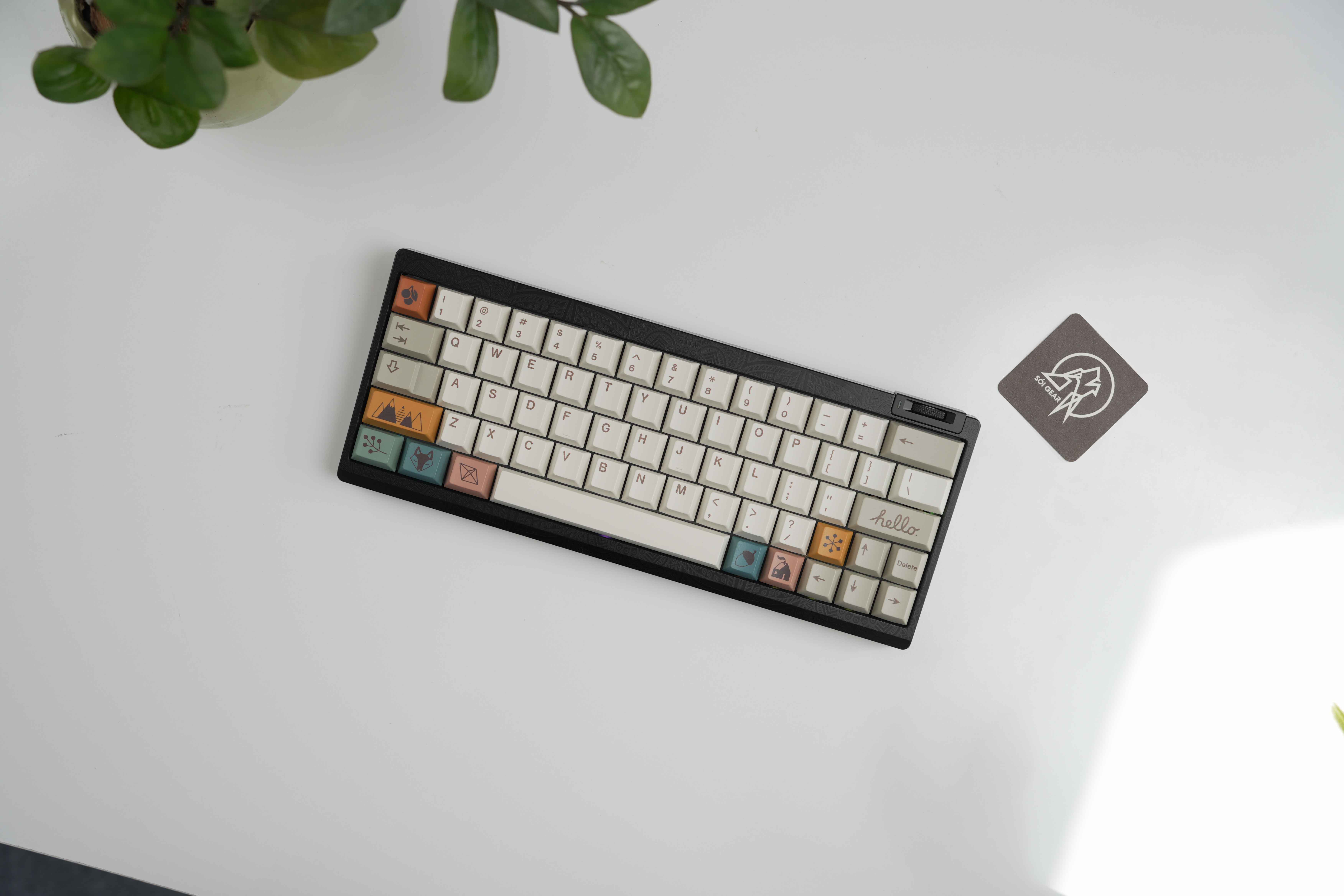 [Prebuilt by Sói] Zoom64 - Midnight Ink Glow - 1.6mm Non-Flex - PC - Standard - BSUN Taichi - Walker Scandi