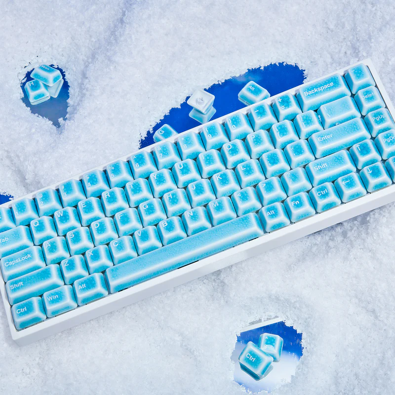 Keycap sứ Cerakey V2 - Blue Crazed - Full set