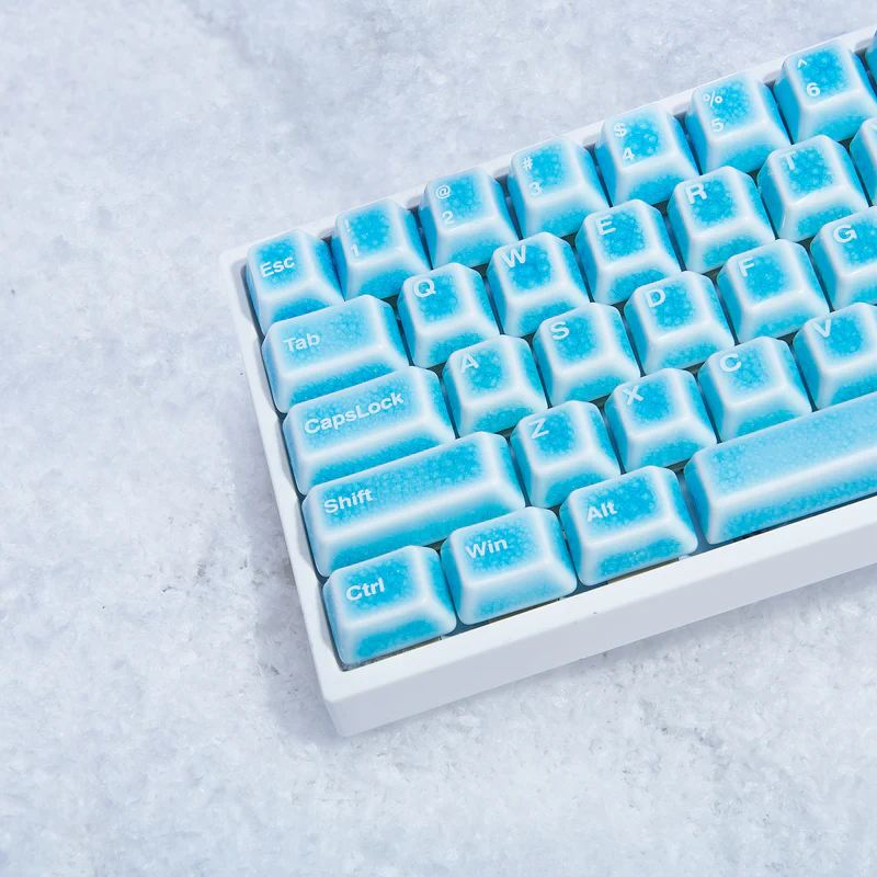 Keycap sứ Cerakey V2 - Blue Crazed - Full set