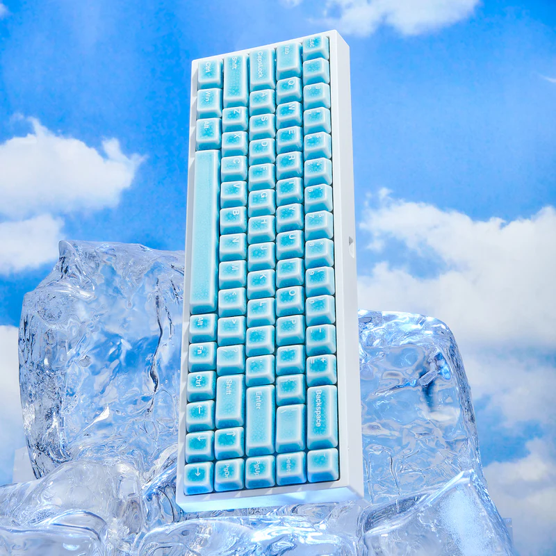 Keycap sứ Cerakey V2 - Blue Crazed - Full set