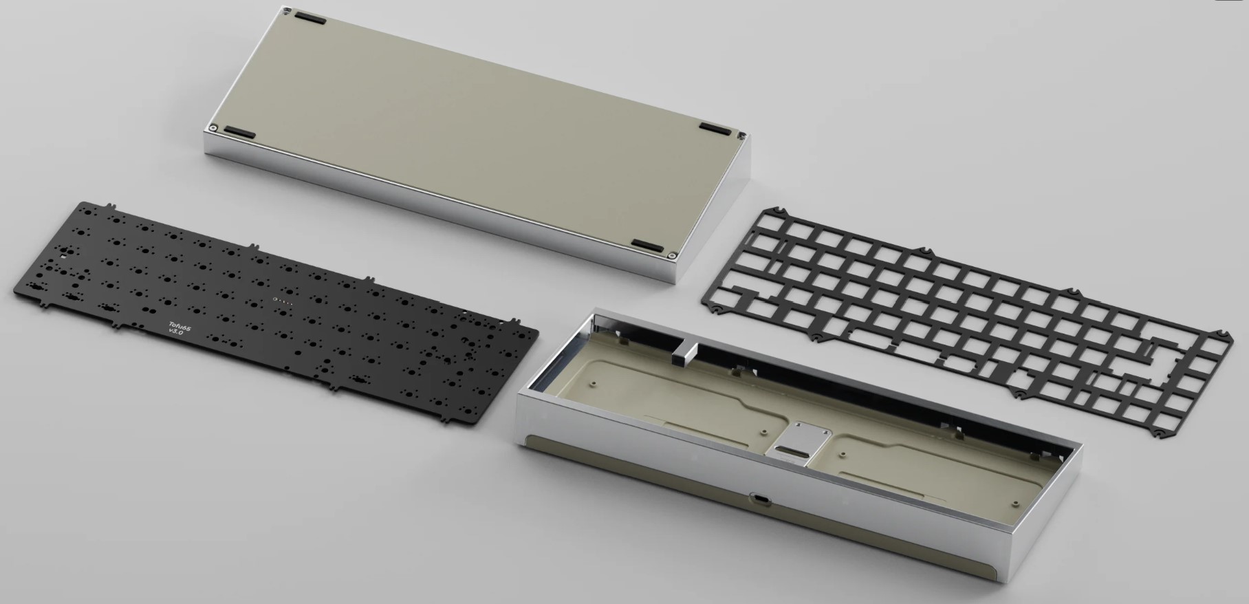 [GB] KIT bàn phím TOFU65 3.0 | BOT CASE