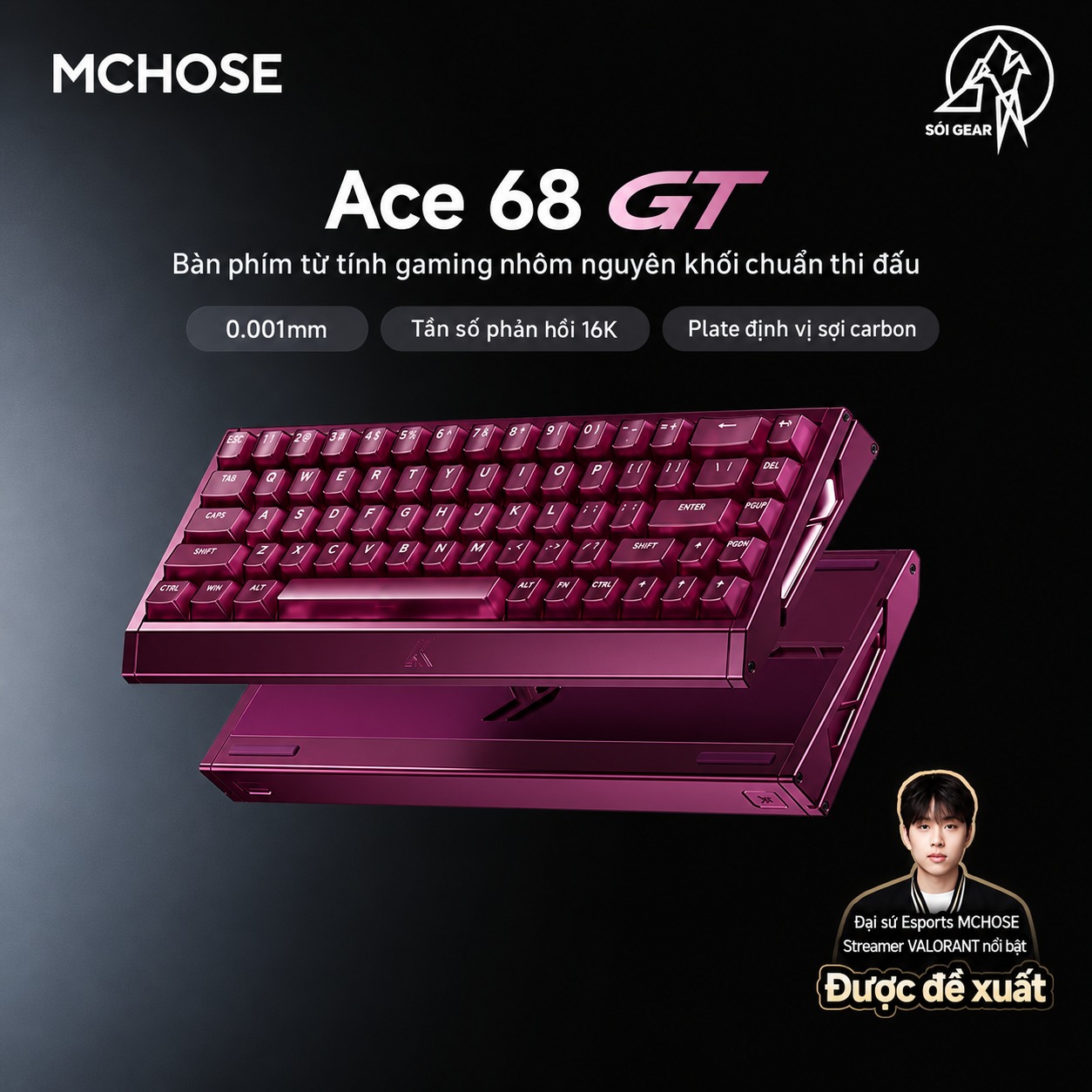 Bàn Phím Mchose Ace68 GT HE