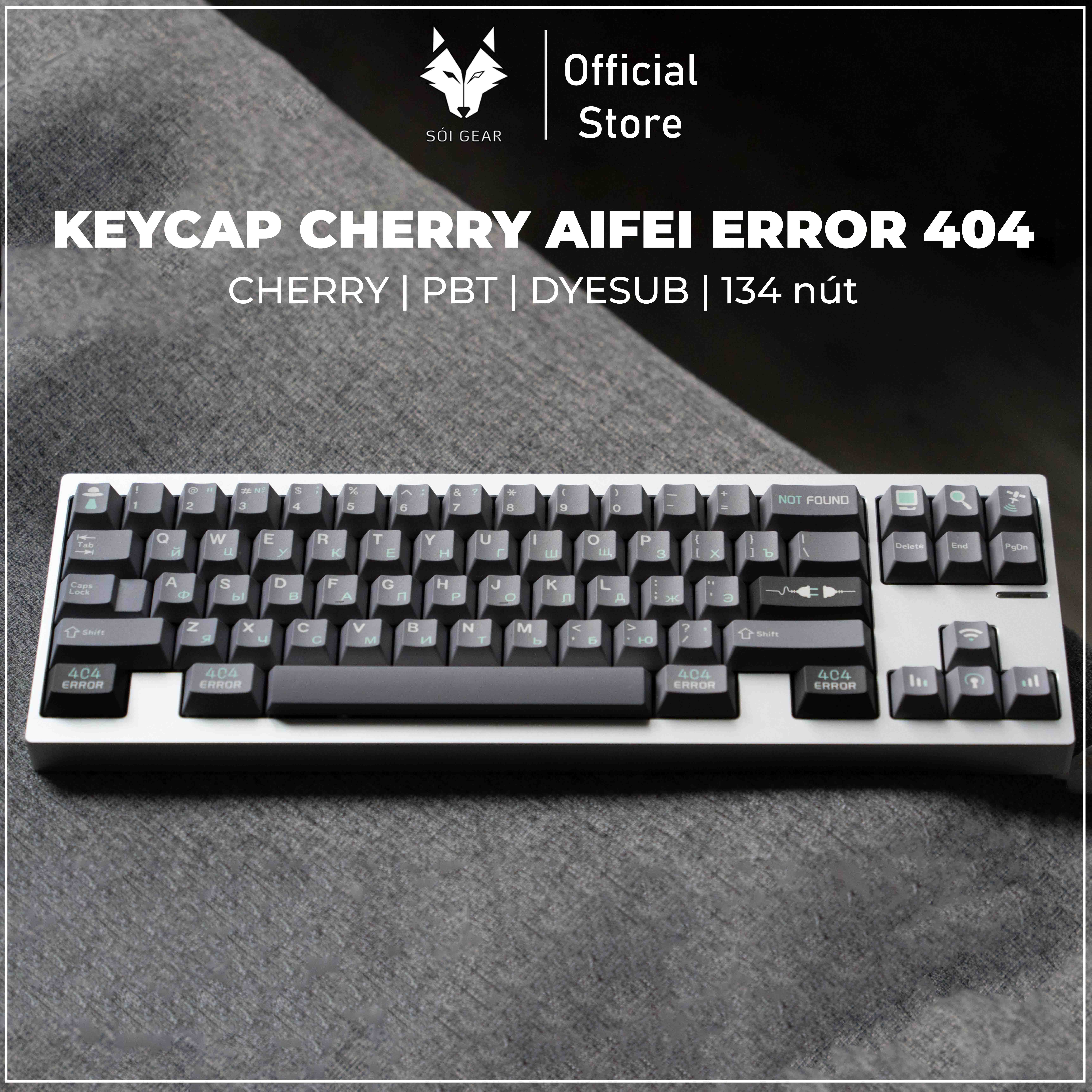 Keycap Cherry Aifei Error 404 PBT Dyesub